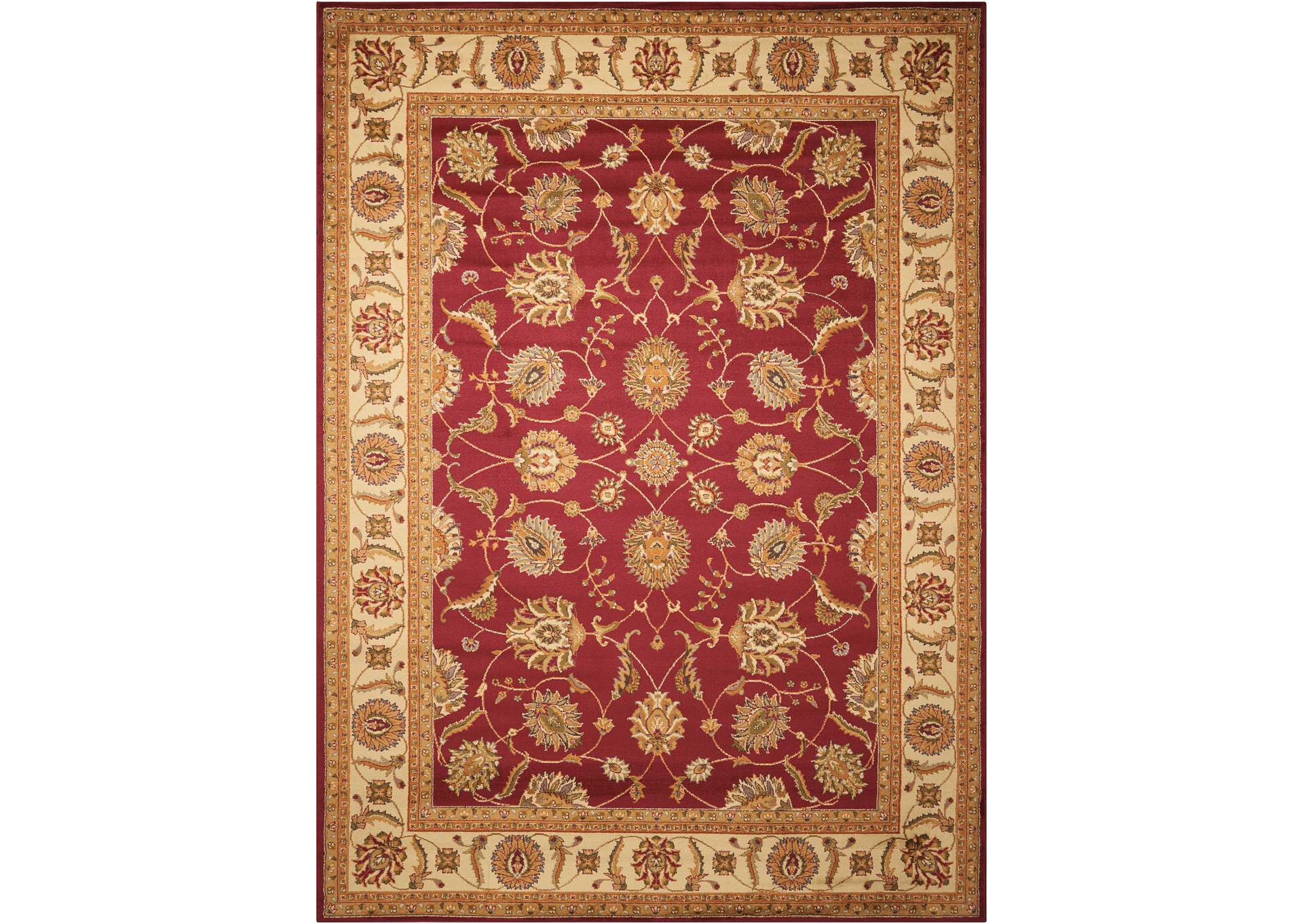 Nourison Paramount PAR09 Red 4'x6' Area Rug,Nourison