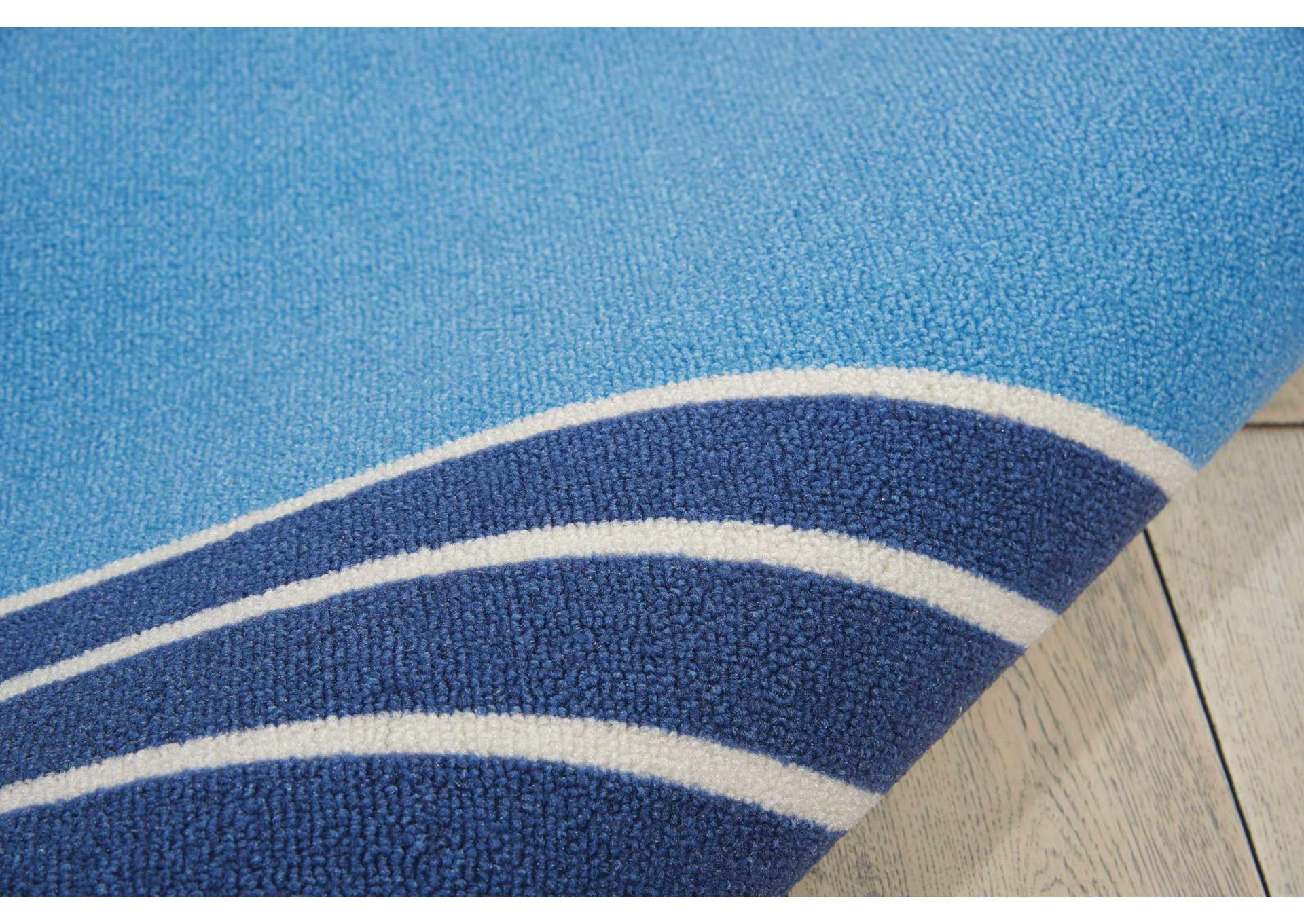 Waverly Sun N Shade SND45 Blue 10'x14' Rug,Nourison