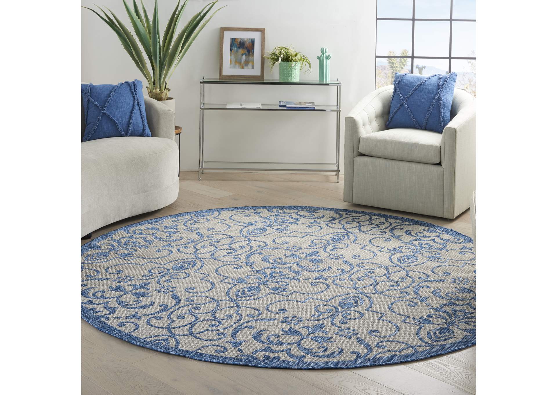 Nourison Country Side 8' Round Area Rug,Nourison
