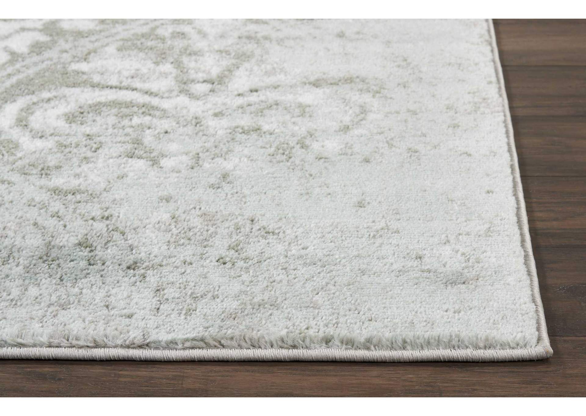 Nourison Euphoria EUP06 Grey 5' Square Area Rug,Nourison