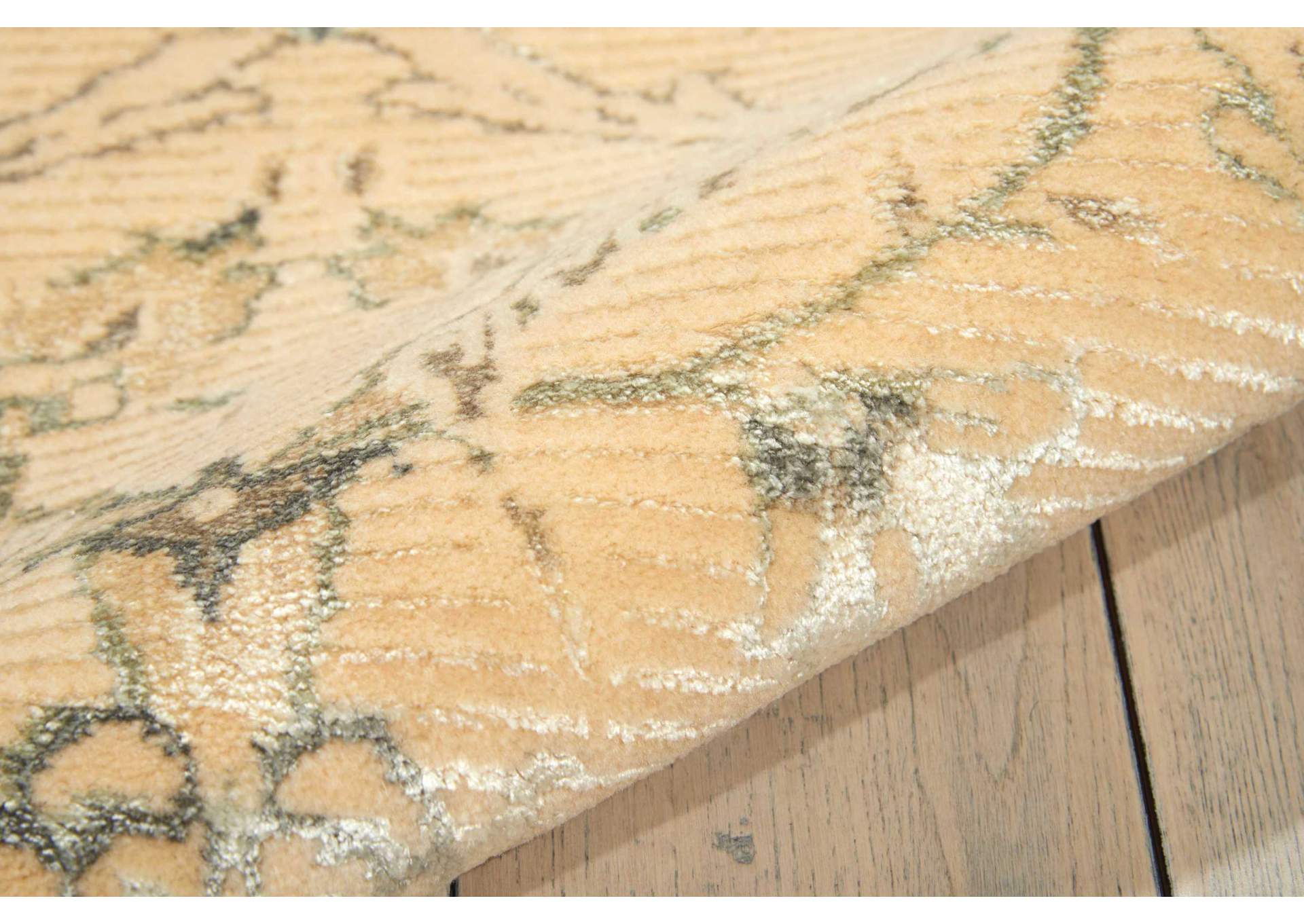 Nourison Luminance LUM07 Beige 8' Runner Hallway Rug,Nourison