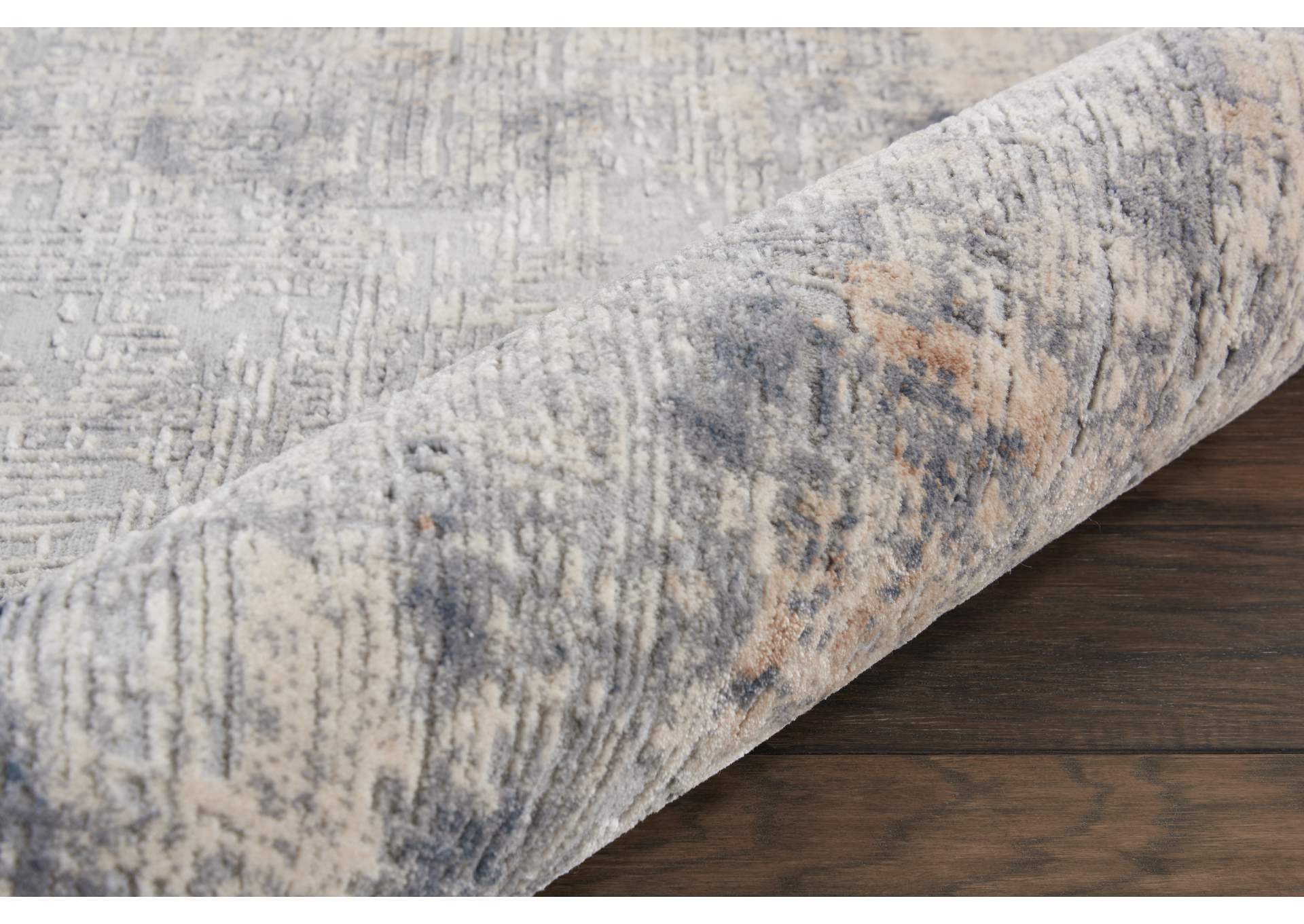 Nourison Rustic Textures RUS01 Grey and Beige 4'x6' Rustic Area Rug,Nourison