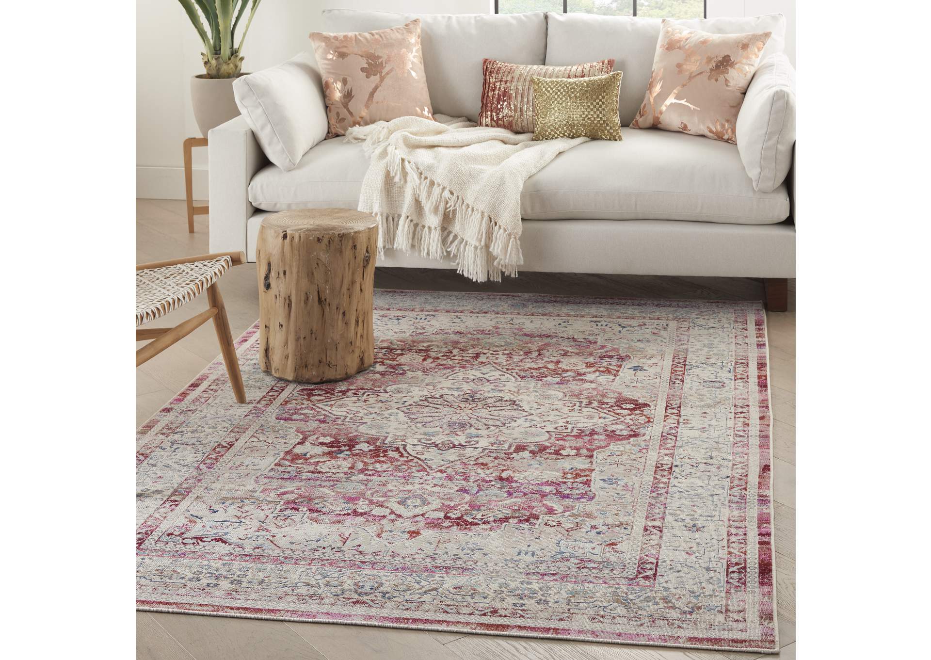 Nourison Vintage Kashan 5' x 8' Area Rug,Nourison