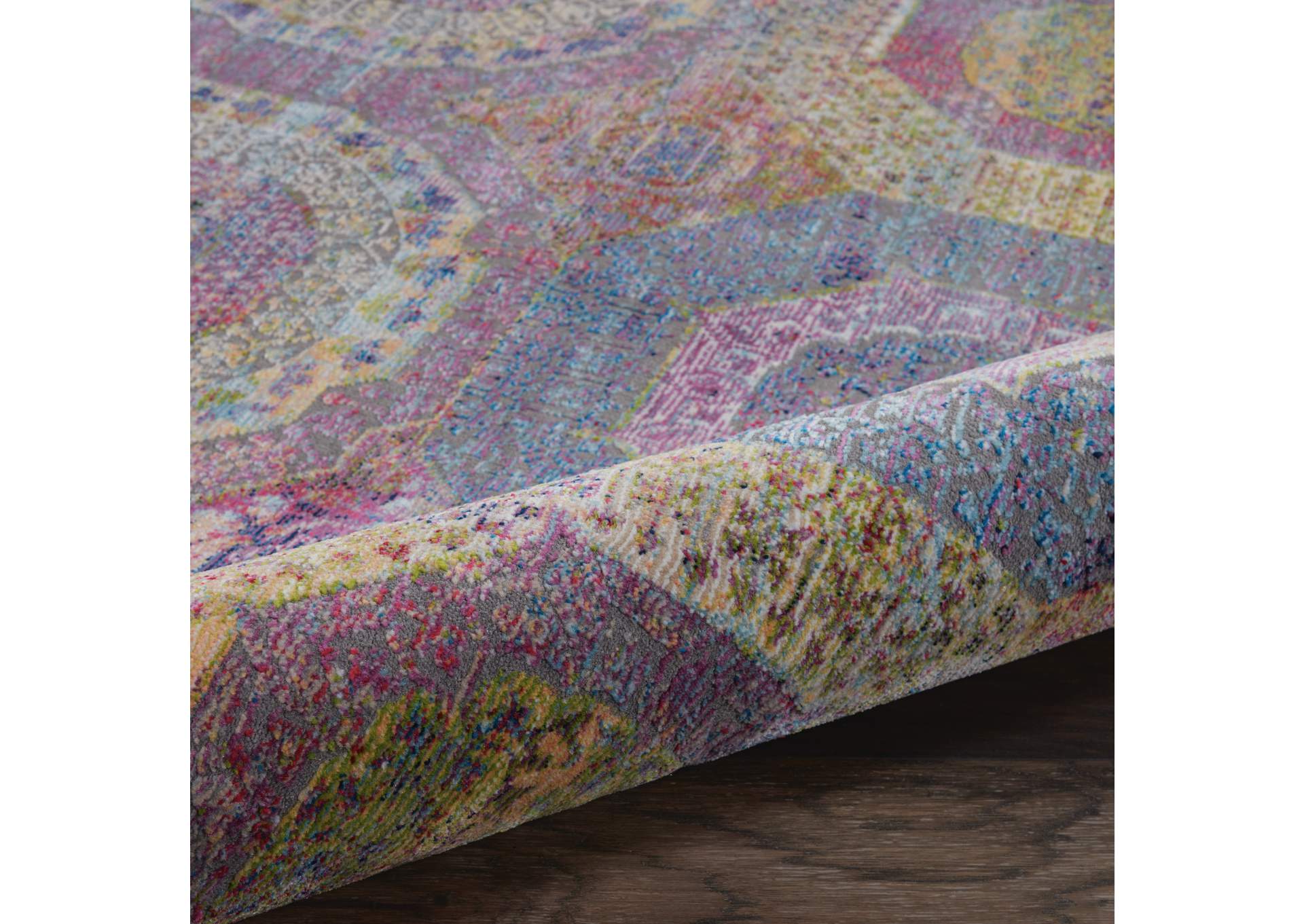 Nourison Ankara Global ANR05 Multicolor 6' Round Boho Area Rug,Nourison