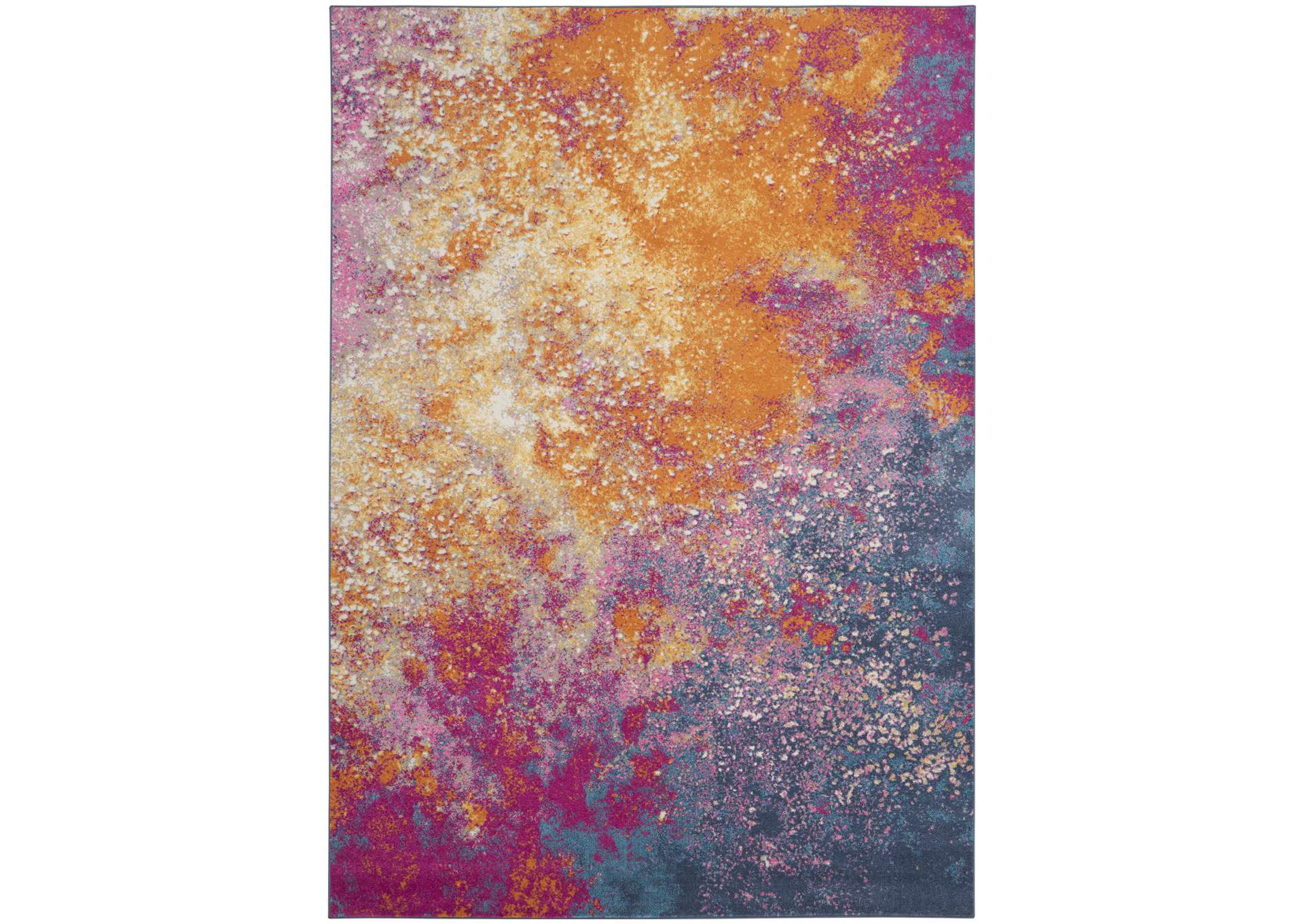 Nourison Passion PSN10 Multicolor 6' Runner Hallway Rug,Nourison