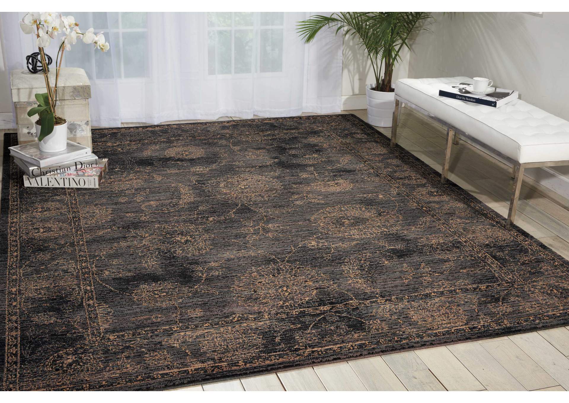 Nourison 2020 NR202 Charcoal 5'x8' Area Rug,Nourison