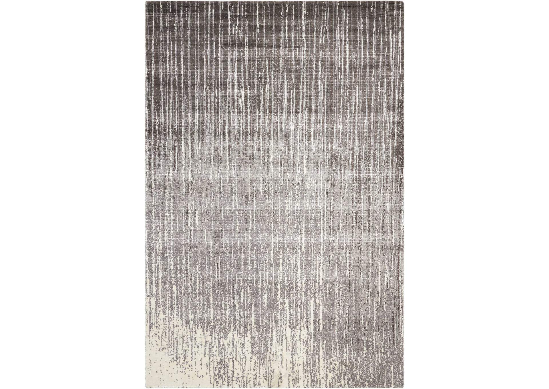 Nourison Twilight TWI14 Black and White 8'x10' Large Rug,Nourison