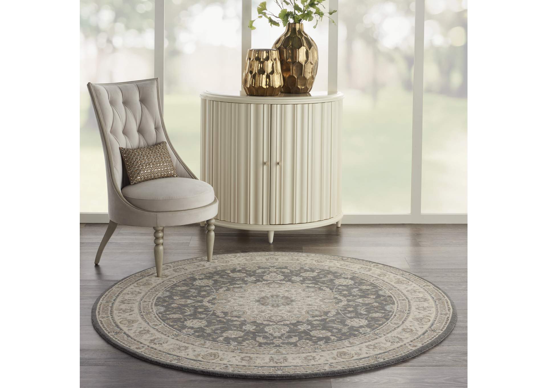 Nourison Living Treasures 6' Round Area Rug,Nourison