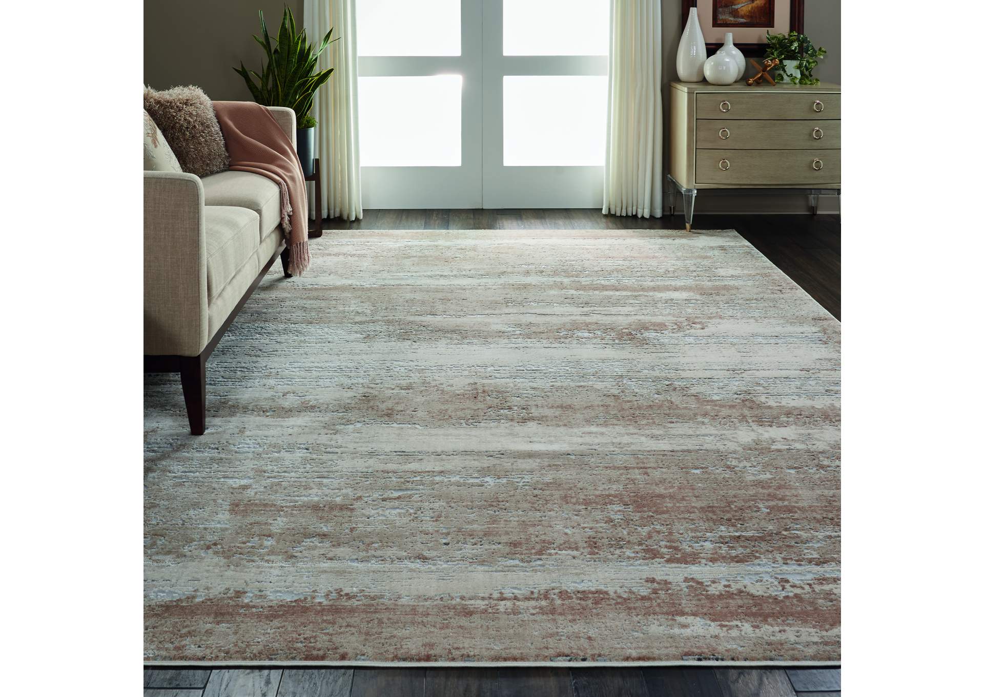 Nourison Rustic Textures RUS03 Beige 9'x13' Oversized Rug,Nourison