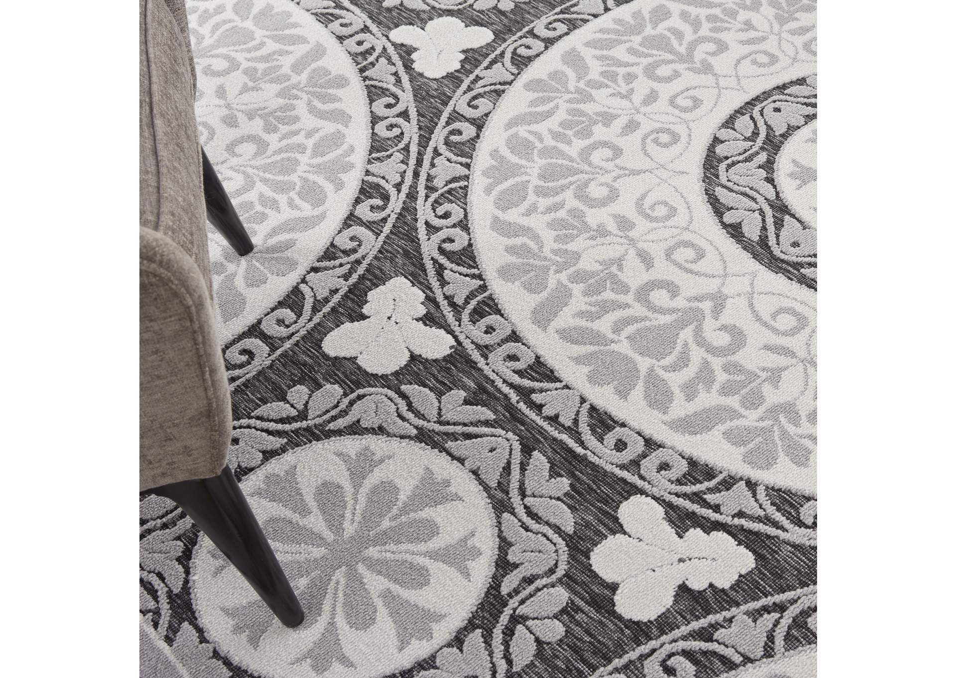 Nourison Key Largo 9'x12' Grey Area Rug,Nourison