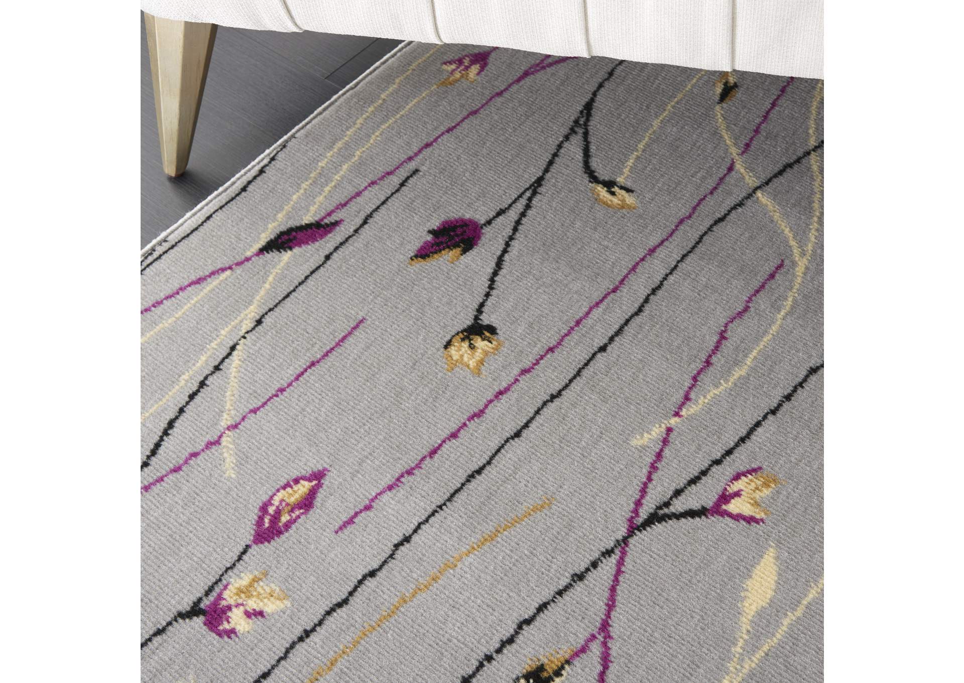 Nourison Grafix GRF15 Grey 8'x10' Large Rug,Nourison