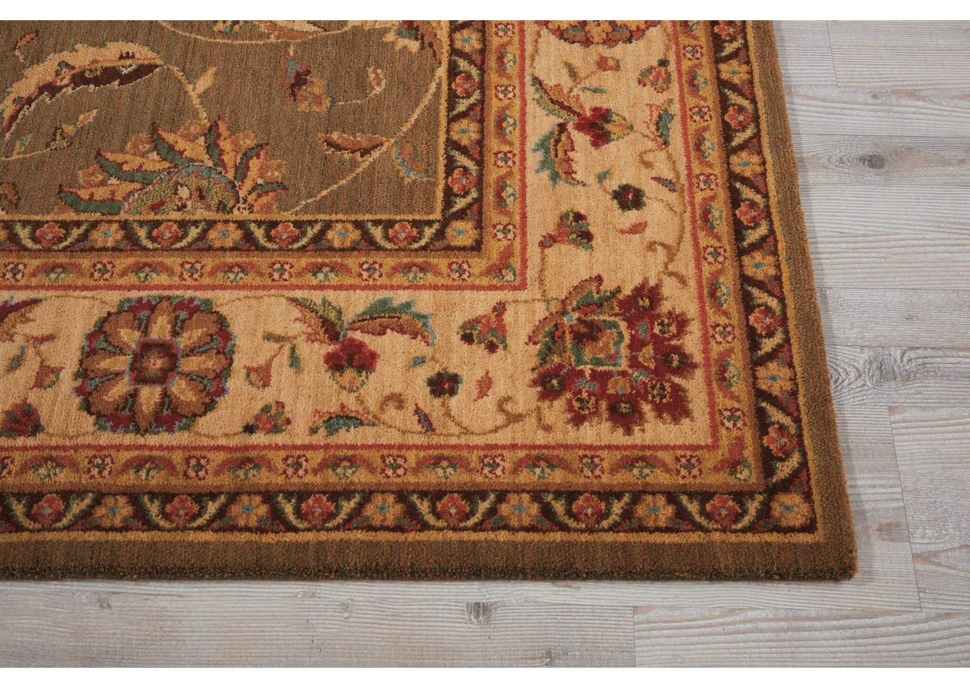 Nourison Living Treasures LI04 Green 5'x8' Area Rug,Nourison