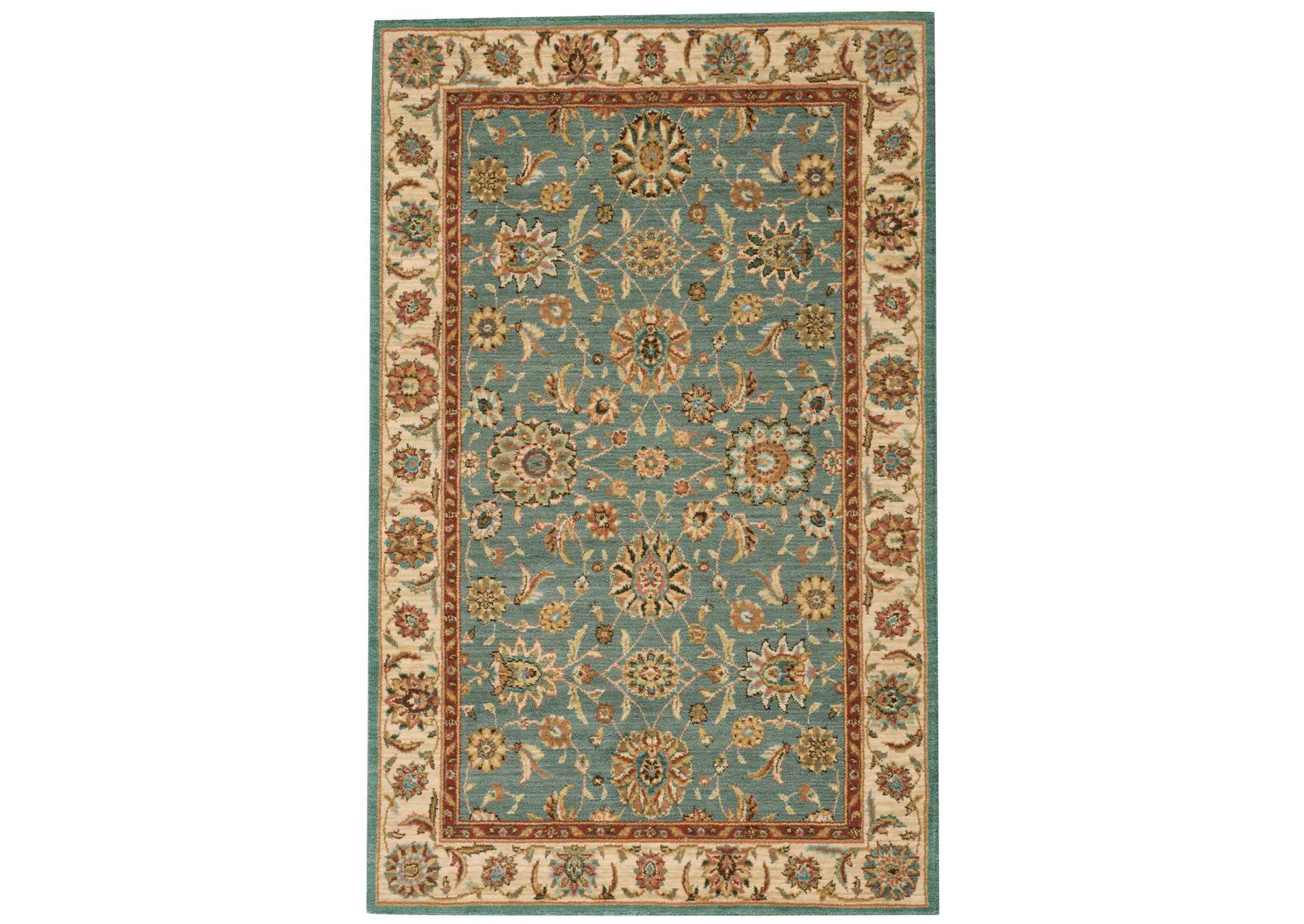 Nourison Living Treasures LI05 Blue 4'x6' Area Rug,Nourison