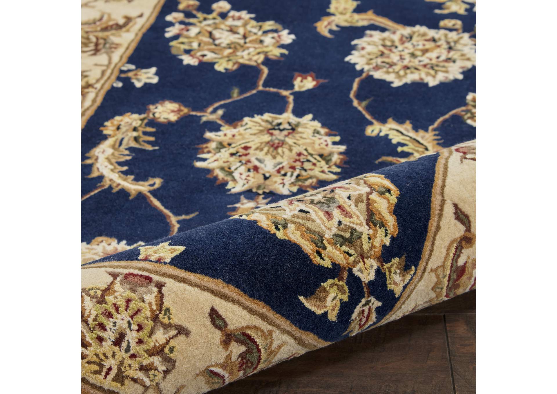 Nourison 2000 12' Runner Navy Area Rug,Nourison