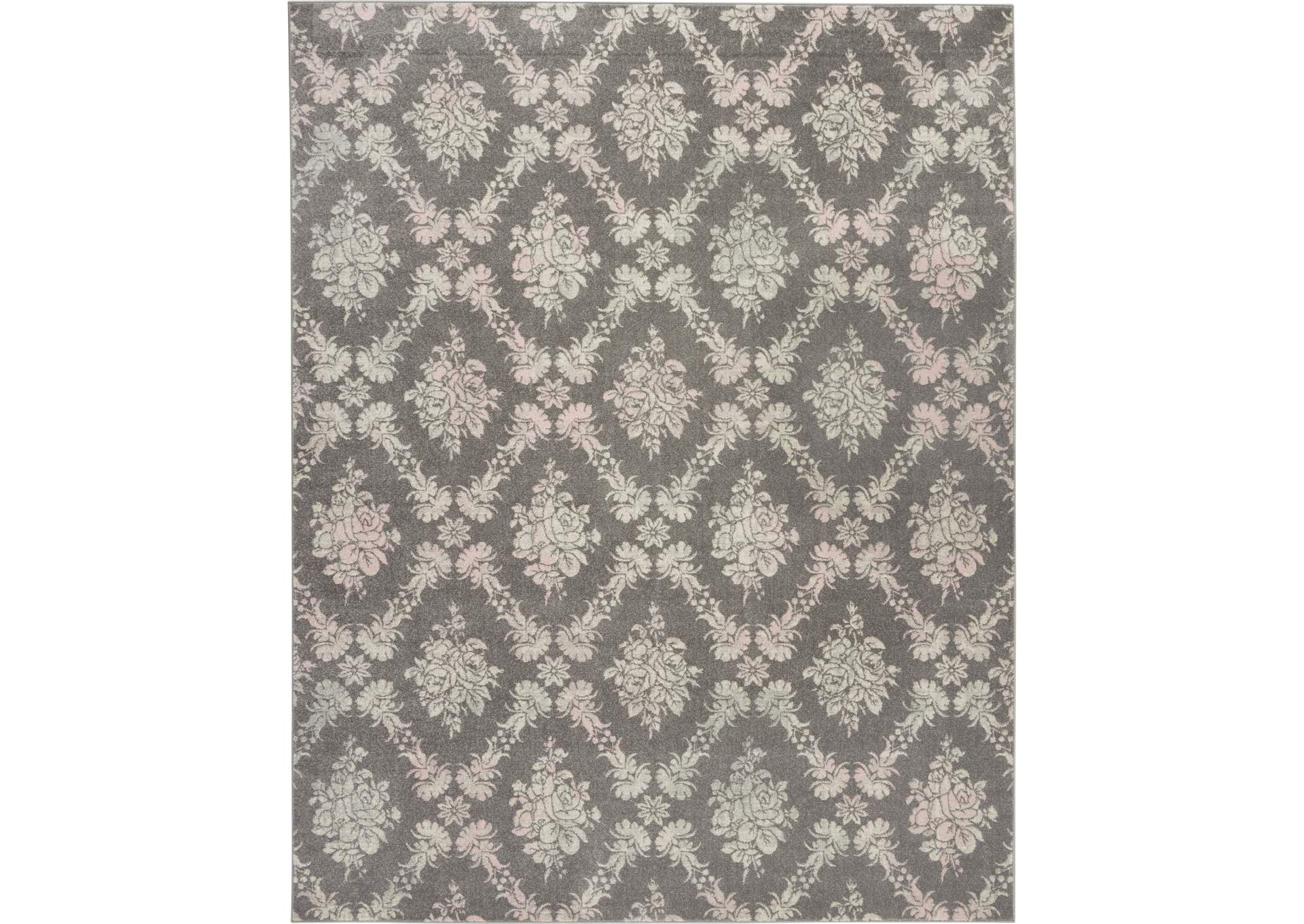 Nourison Tranquil TRA09 Pink and Grey 9'x12' Oversized Rug,Nourison