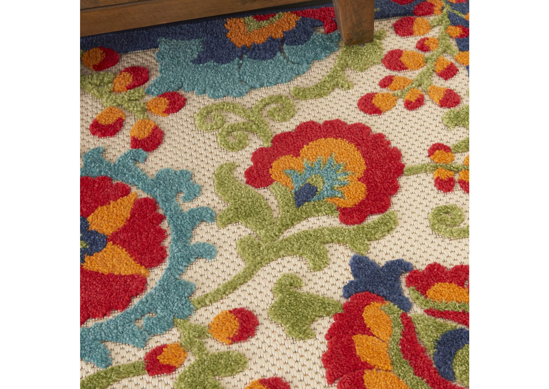 Nourison Aloha ALH17 Multicolor 3'x4' Indoor-outdoor Area Rug,Nourison