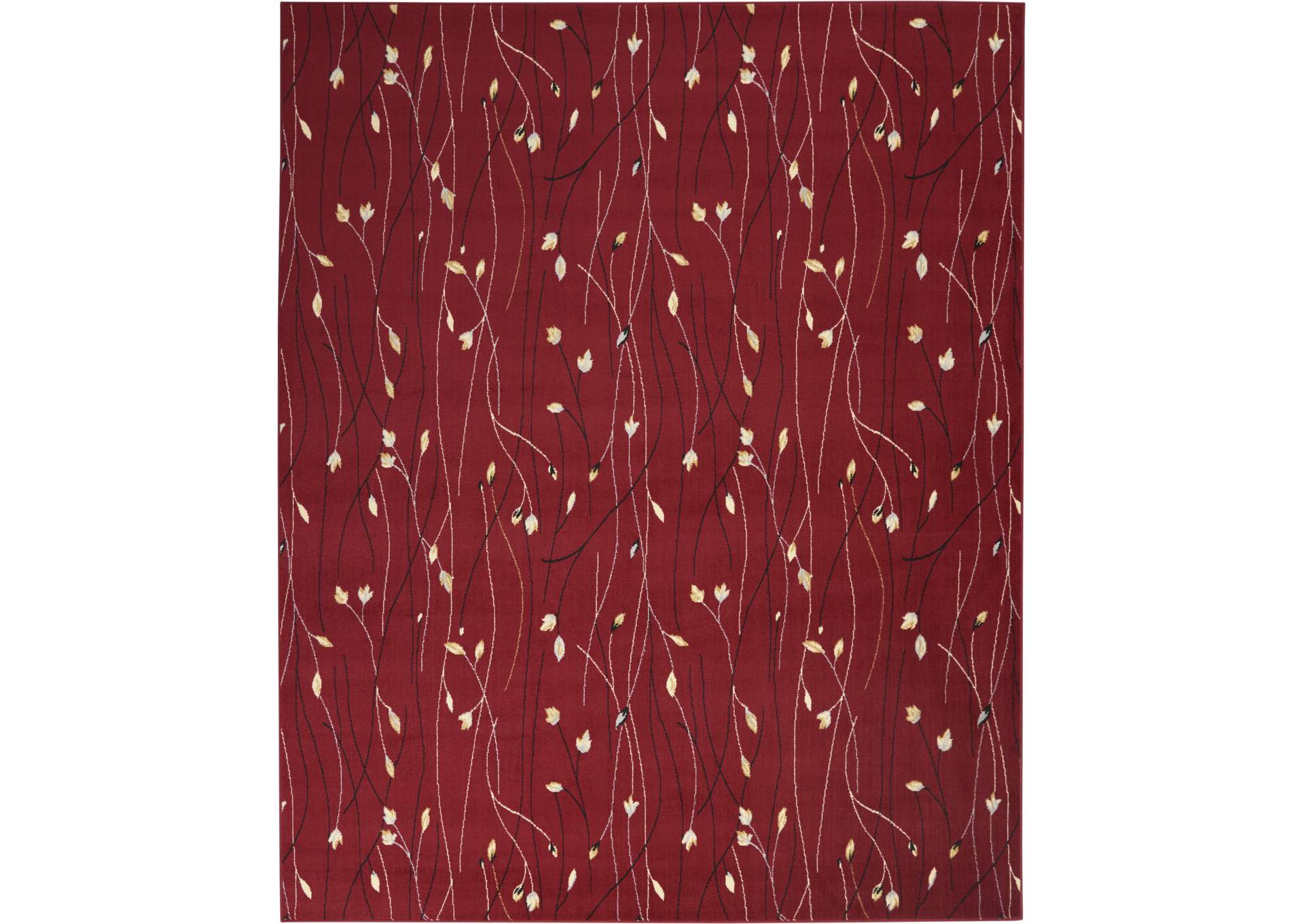 Nourison Grafix GRF15 Red 8'x10' Large Rug,Nourison