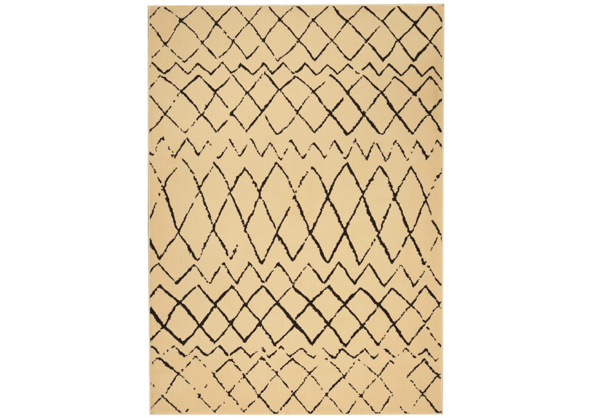 Nourison Grafix GRF04 Cream White 5'x7' Area Rug,Nourison