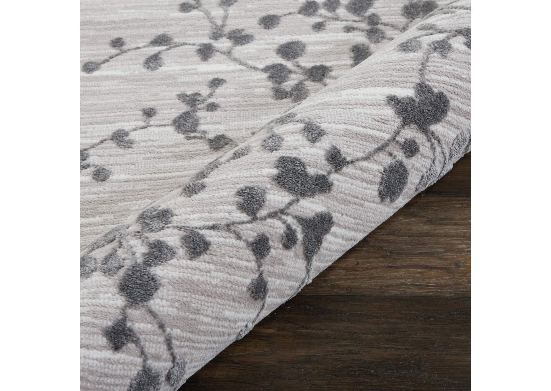 Nourison Urban Chic URC02 Grey 7' Runner Hallway Rug,Nourison