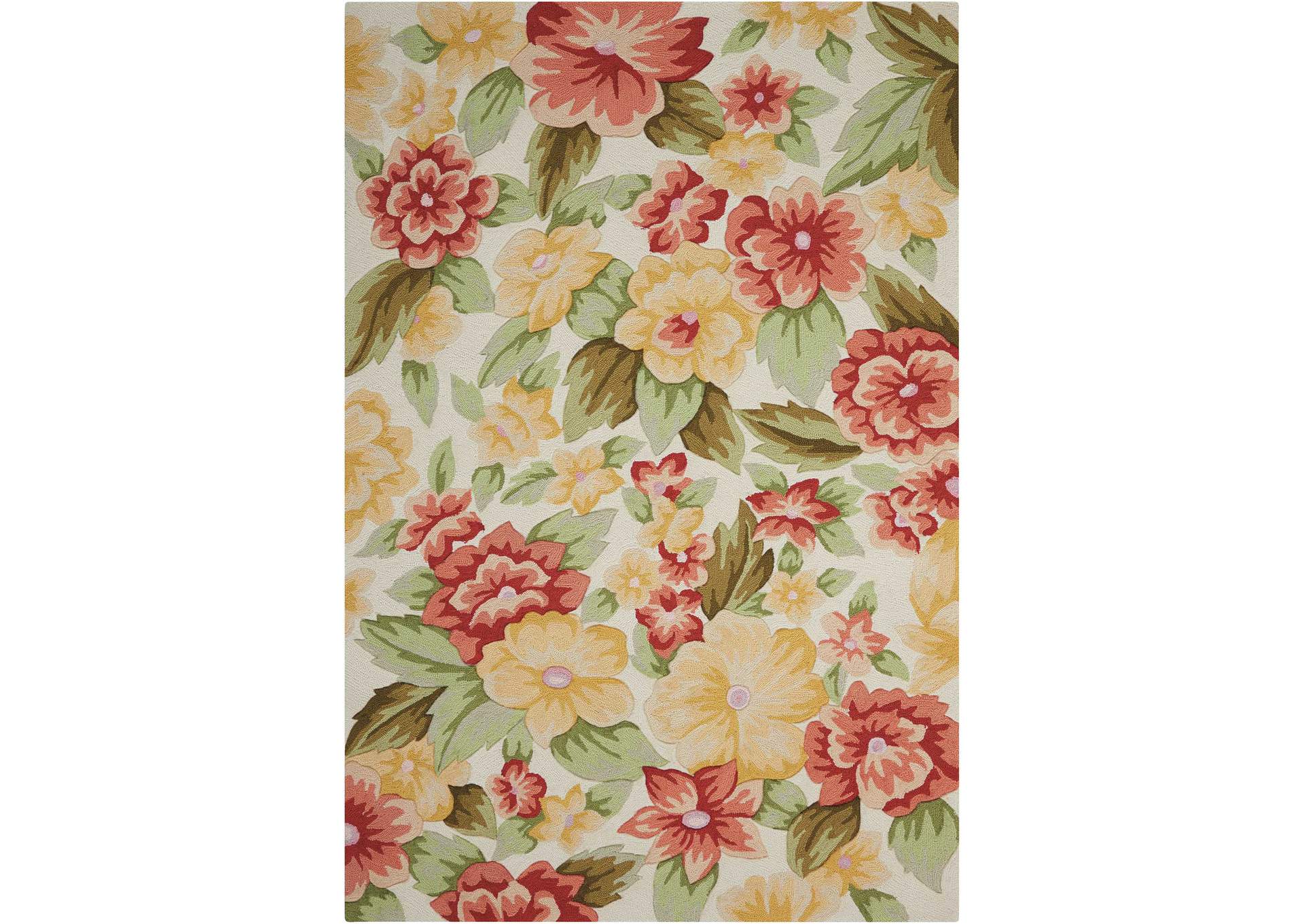 Nourison Fantasy FA17 Beige 5'x8' Area Rug,Nourison