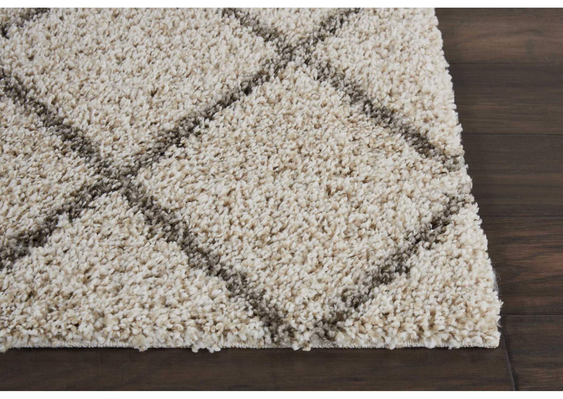 Nourison Brisbane BRI03 Beige 8' Runner Hallway Rug,Nourison