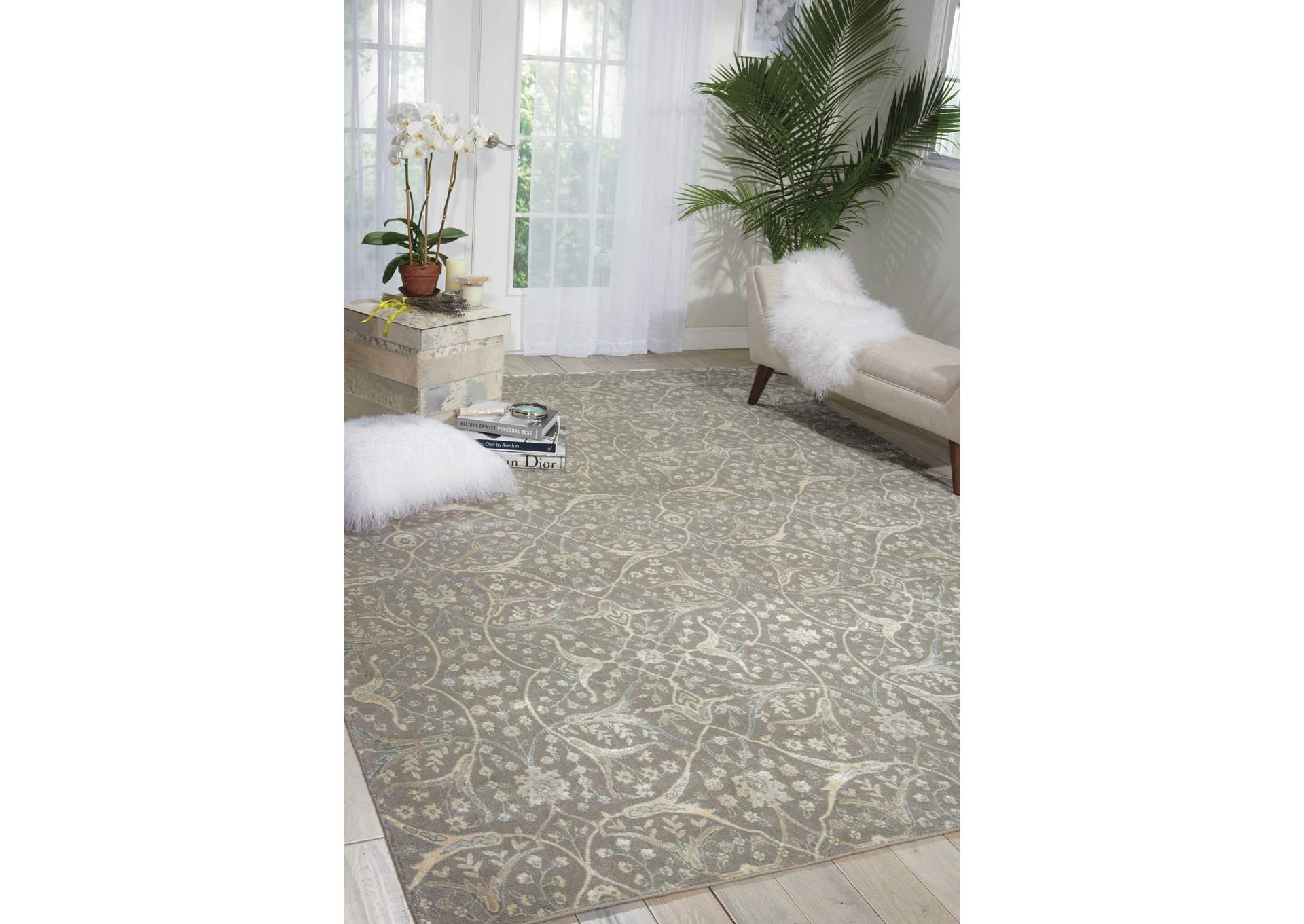 Nourison Luminance LUM08 Grey 8'x11' Rug,Nourison