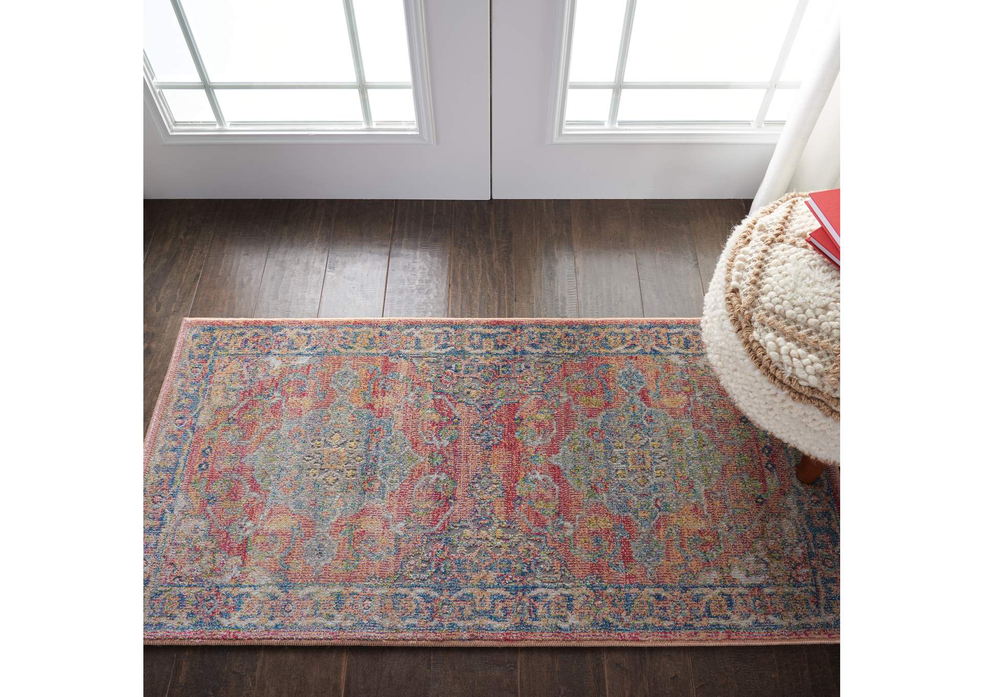 Nourison Ankara Global ANR01 Multicolor Persian Area Rug,Nourison