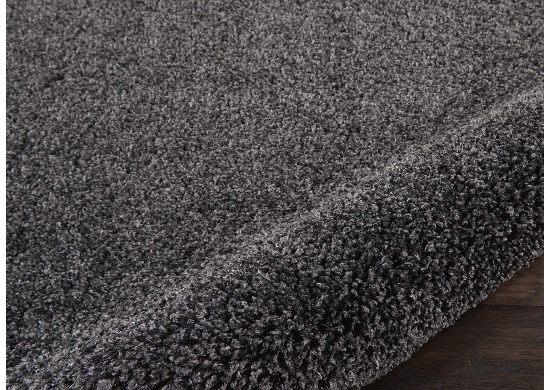 Nourison Malibu Shag MSG01 Charcoal 7'x10' Large Rug,Nourison