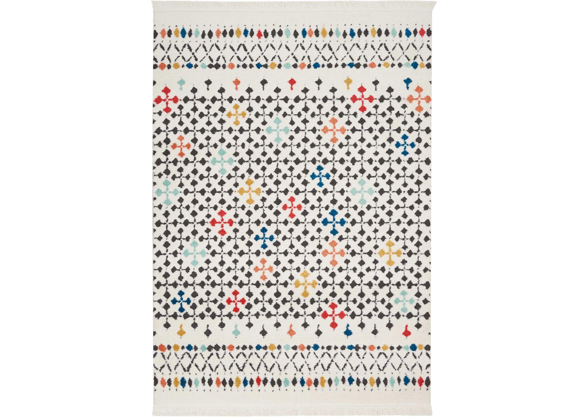 Nourison Kamala DS504 White Multicolor 9'x13' Oversized Rug,Nourison