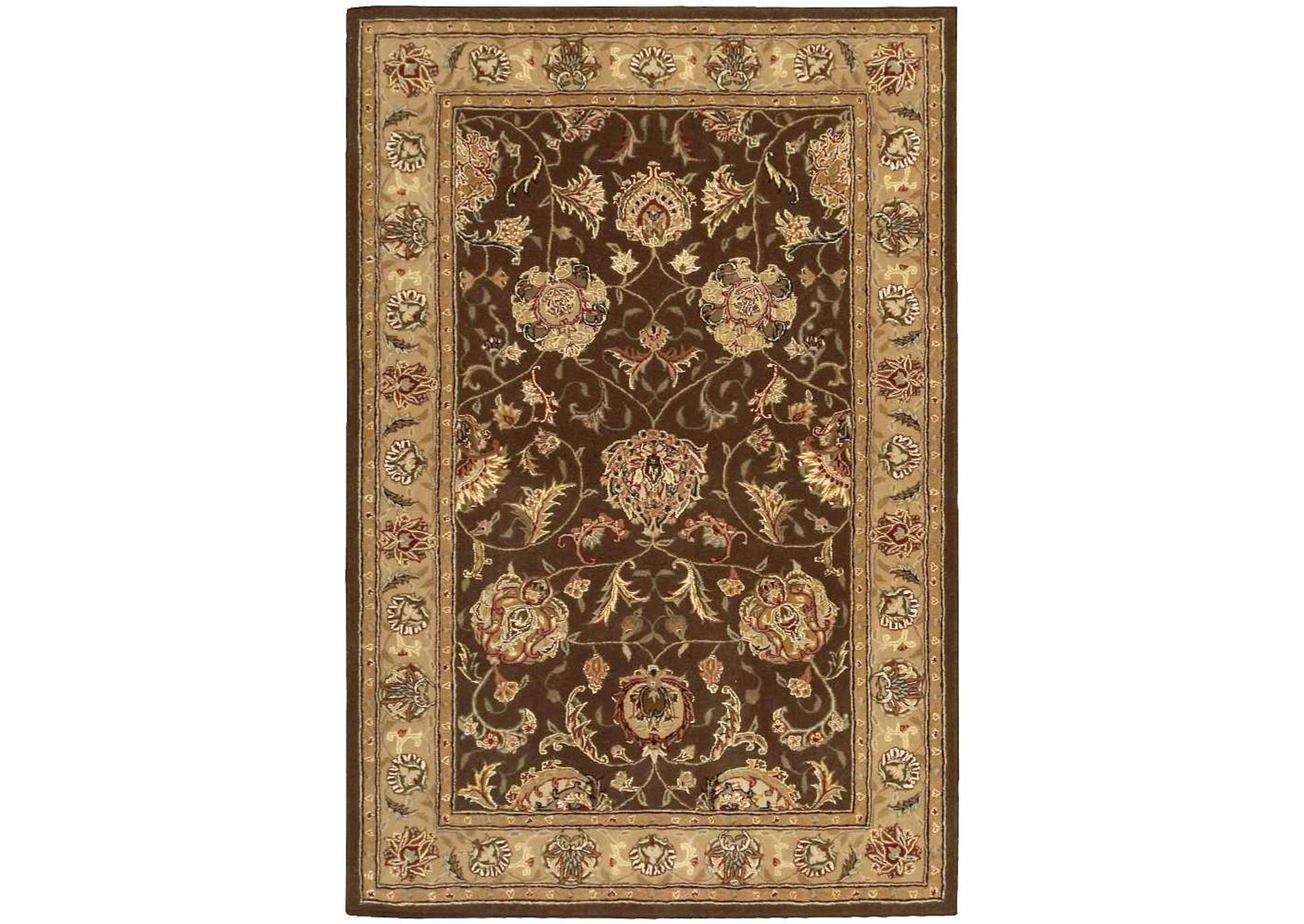 Nourison 2000 2206 Brown 4'x6' Area Rug,Nourison
