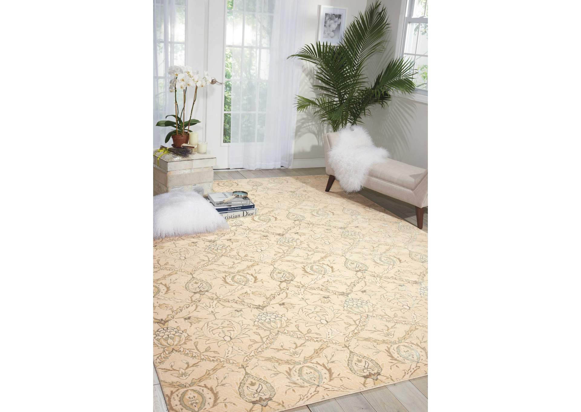 Nourison Luminance LUM07 Beige 9'x13' Rug,Nourison
