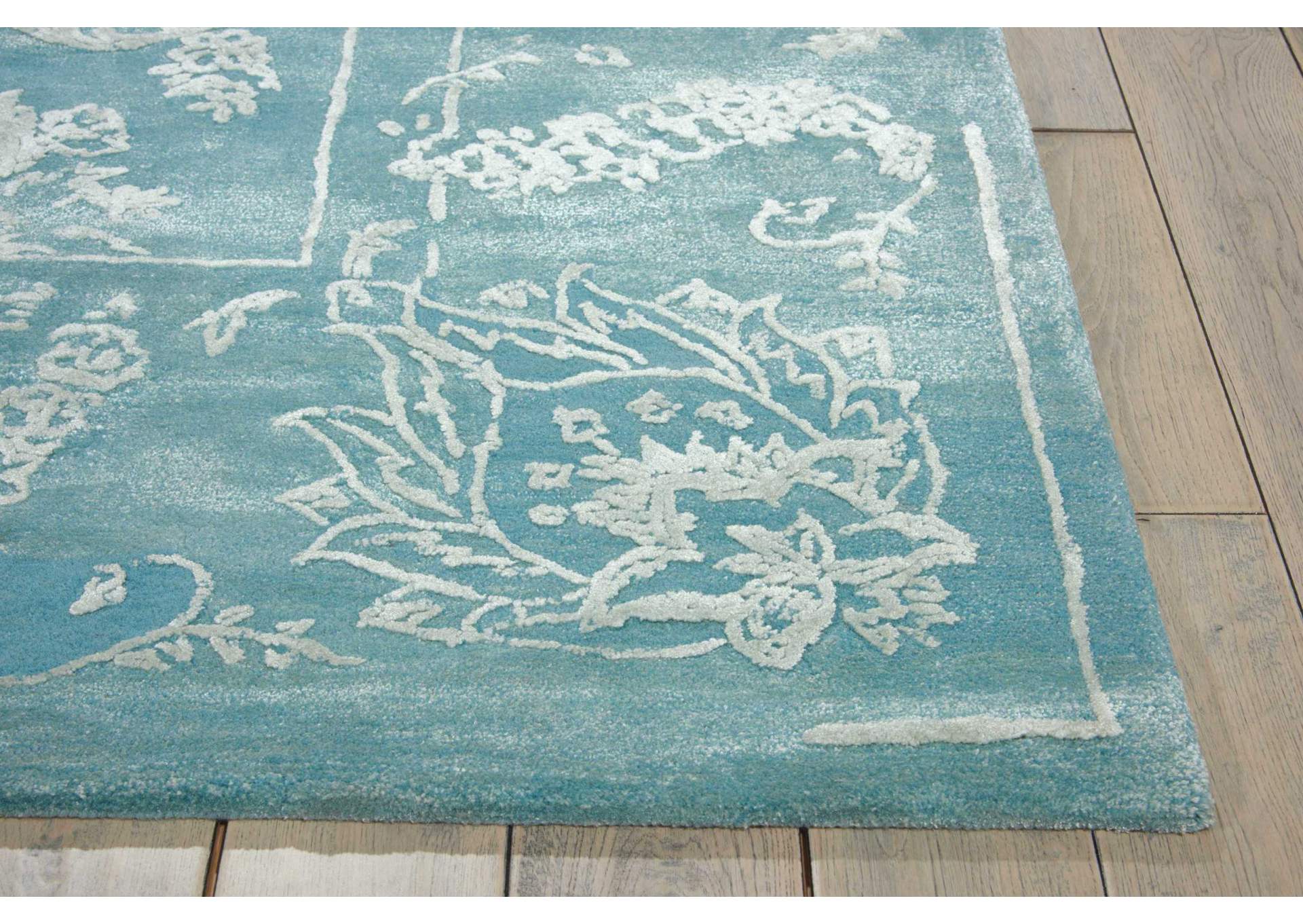 Nourison Opaline OPA12 Blue 9'x12' Oversized Rug,Nourison