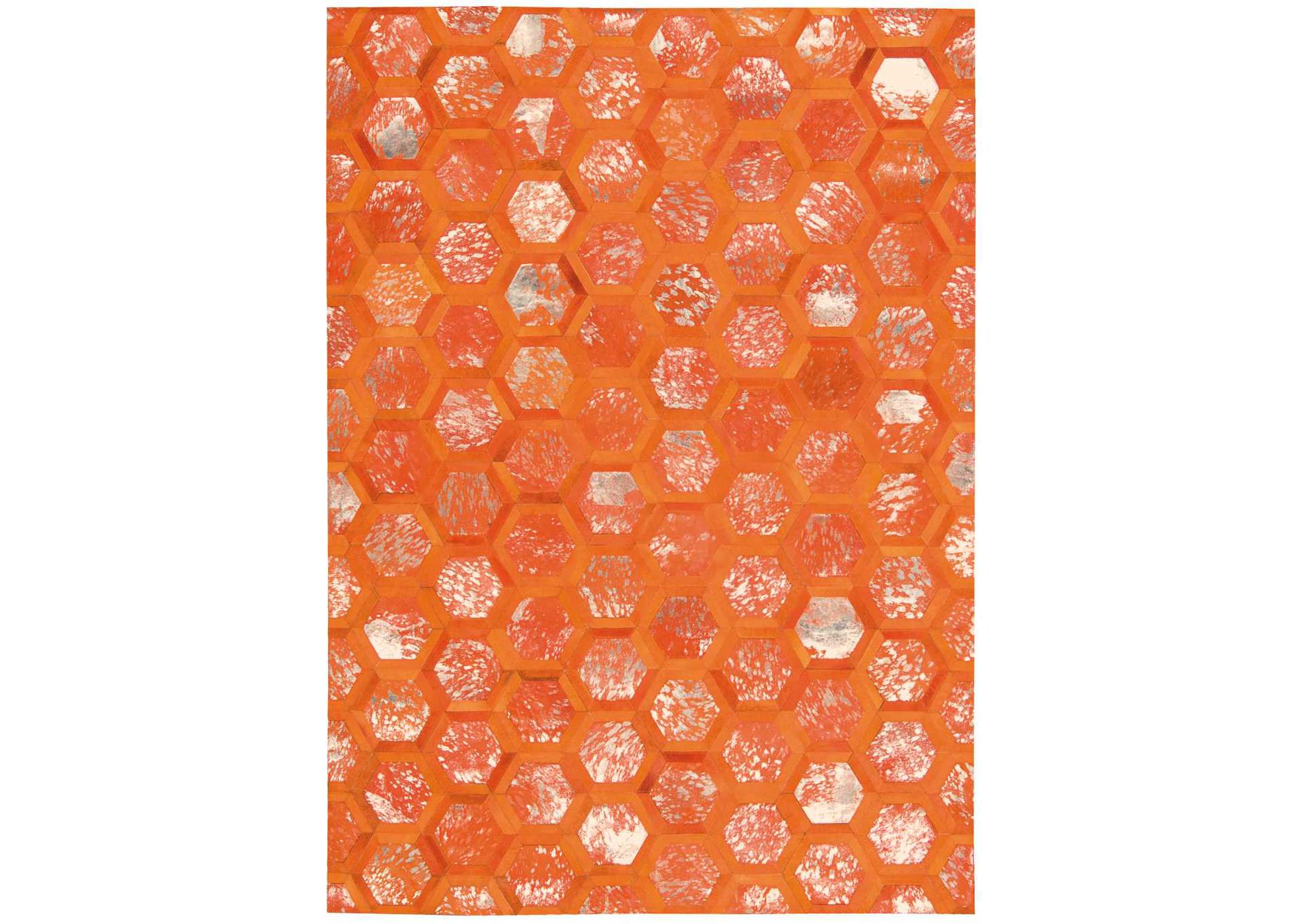 Michael Amini City Chic MA100 Orange 5'x8' Area Rug,Nourison