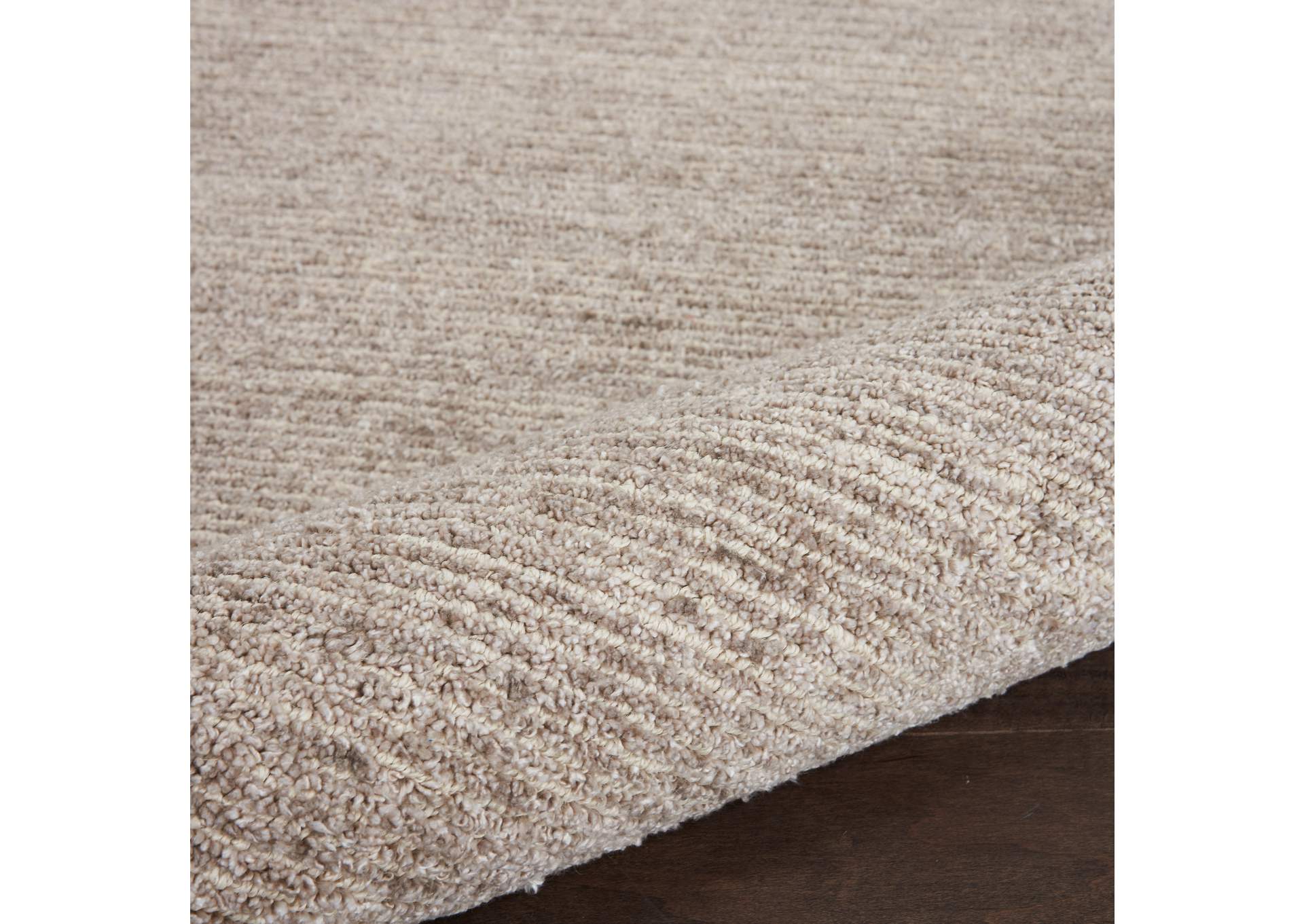 Nourison Weston WES01 Beige 8' Runner Textured Hallway Rug,Nourison