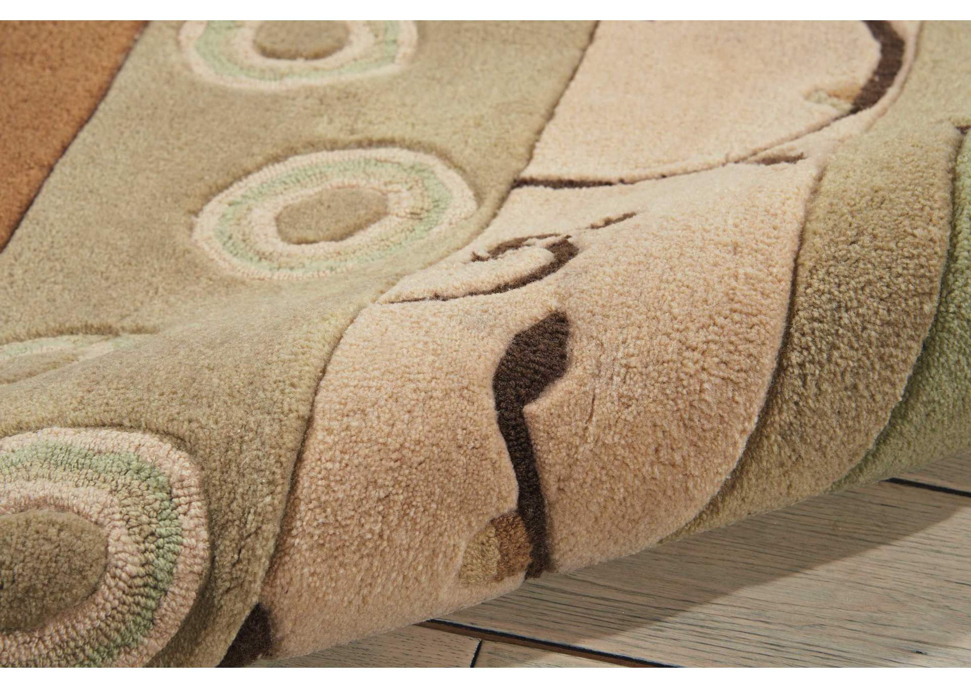 Nourison Contour CON10 Green 7'x9' Rug,Nourison