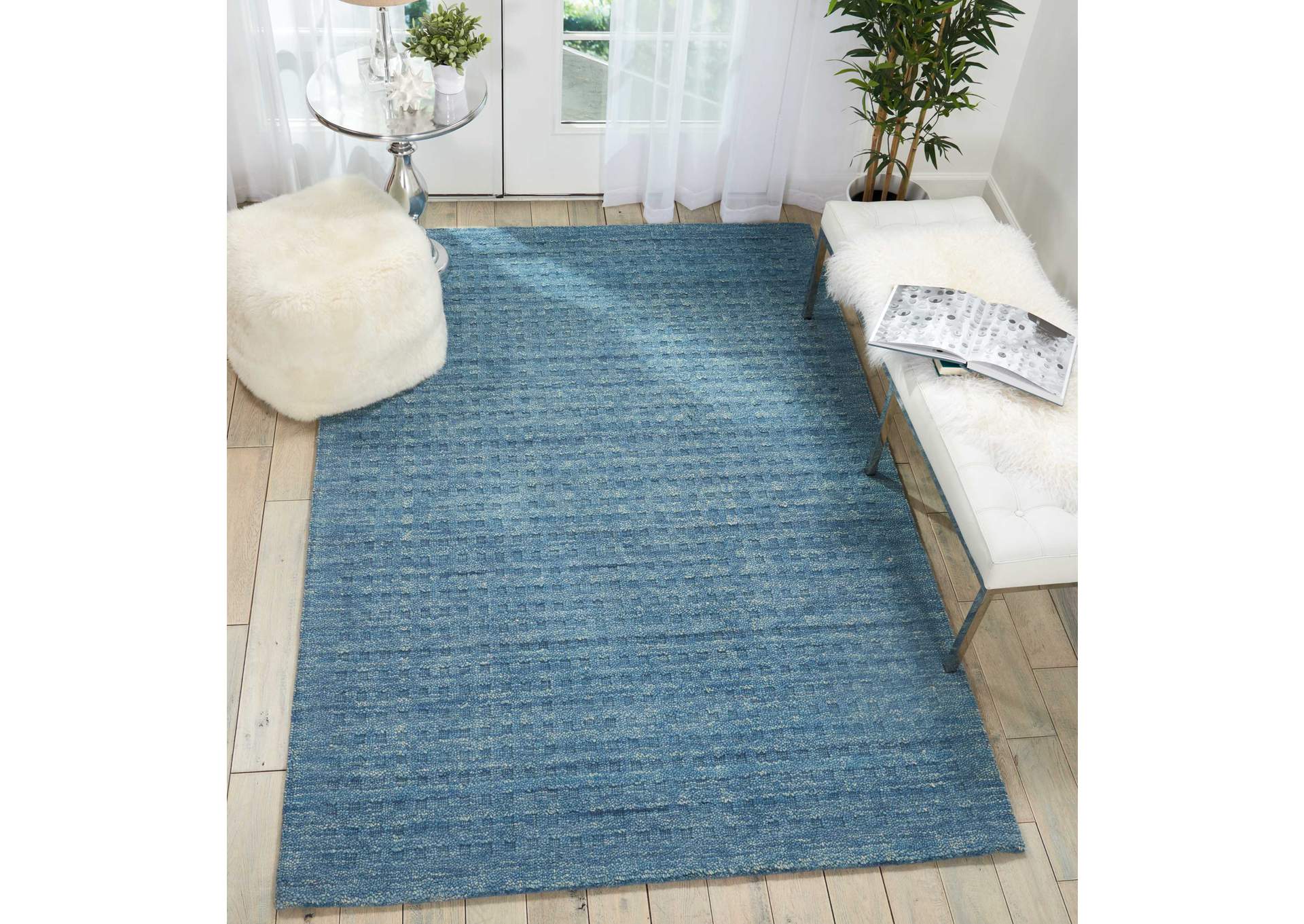 Nourison Marana MNN01 Blue 5'x8' Area Rug,Nourison