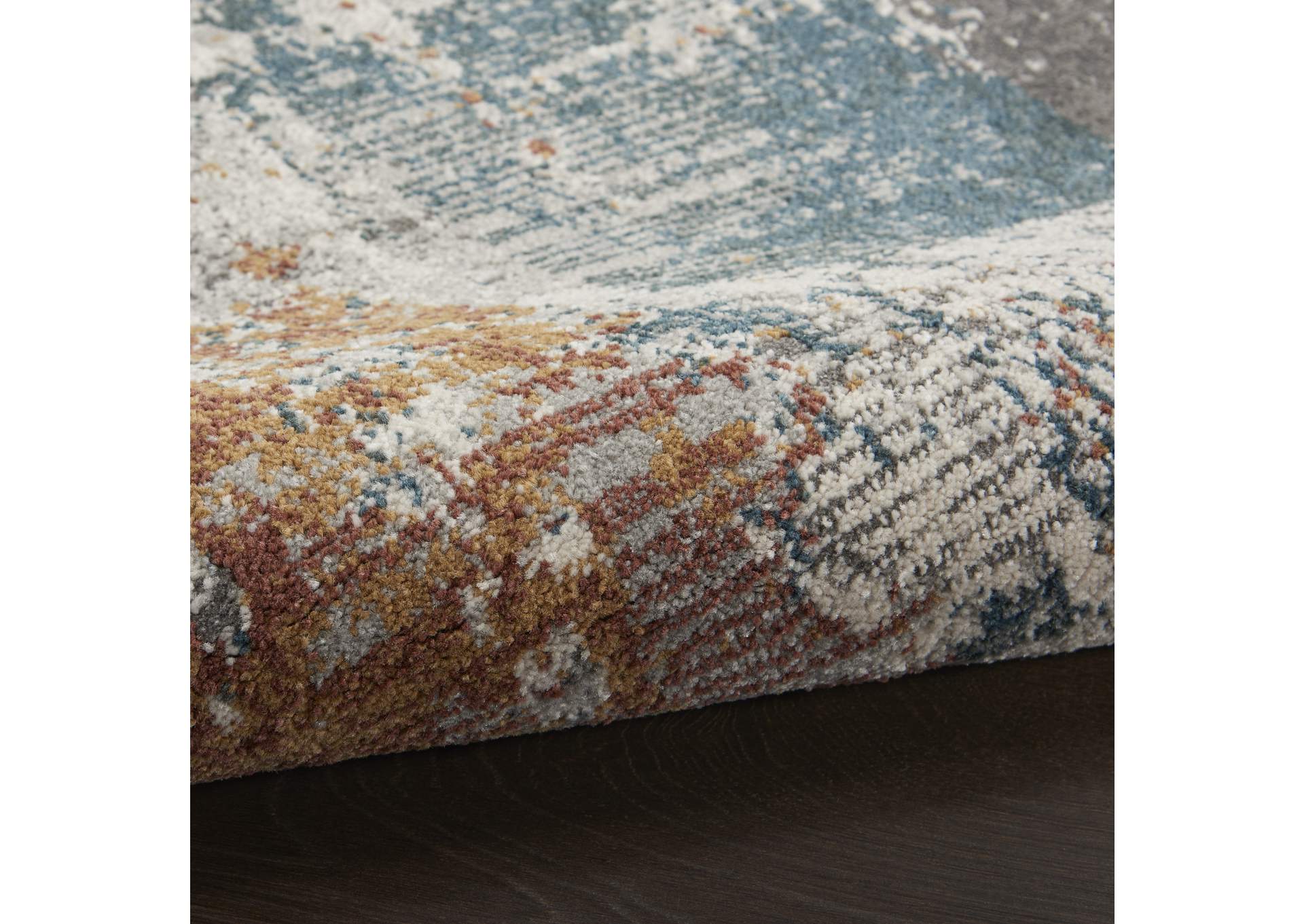 Nourison Tangra 8'x10' Grey Multi Area Rug,Nourison