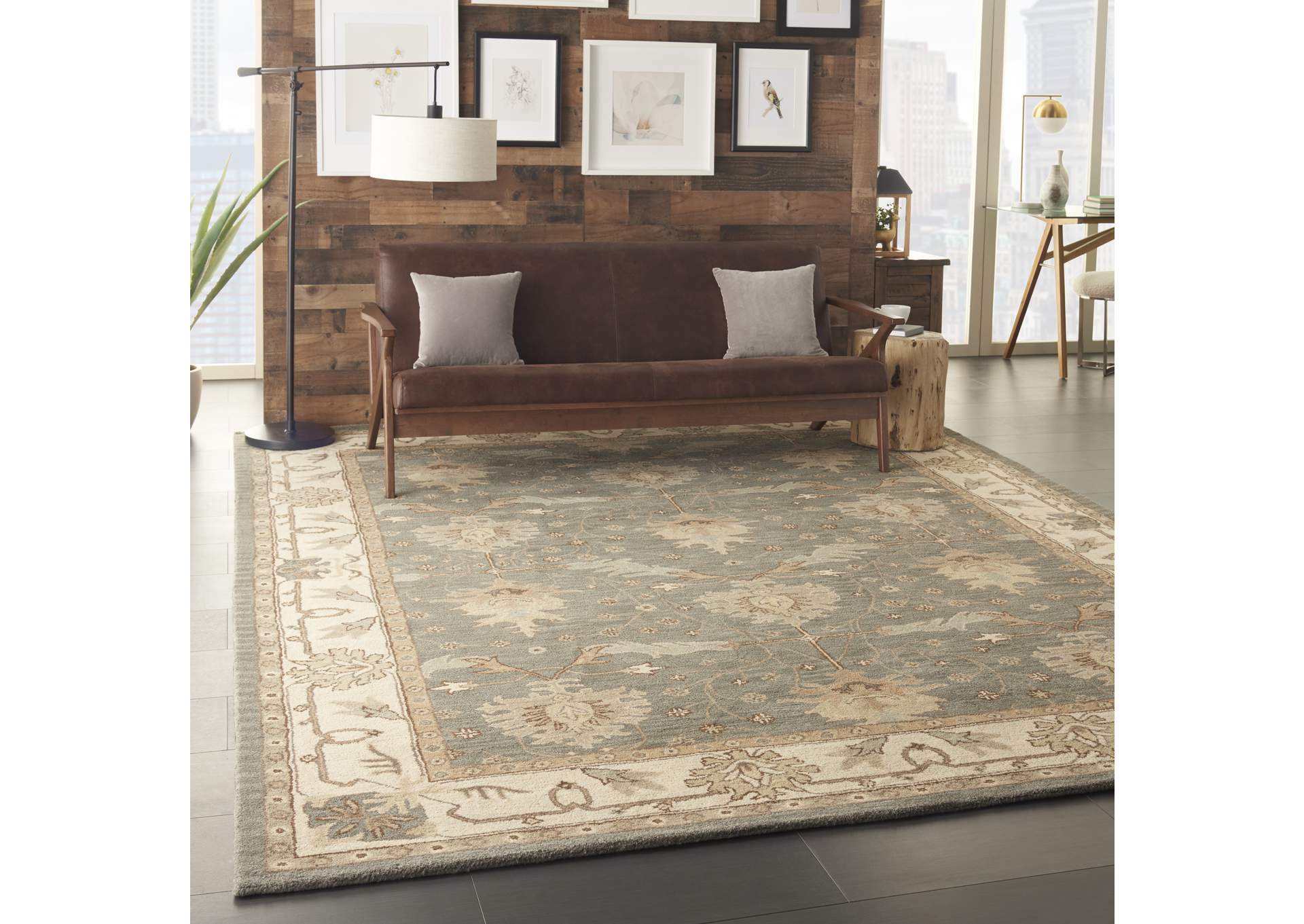 Nourison India House 9'x12' Blue Area Rug,Nourison