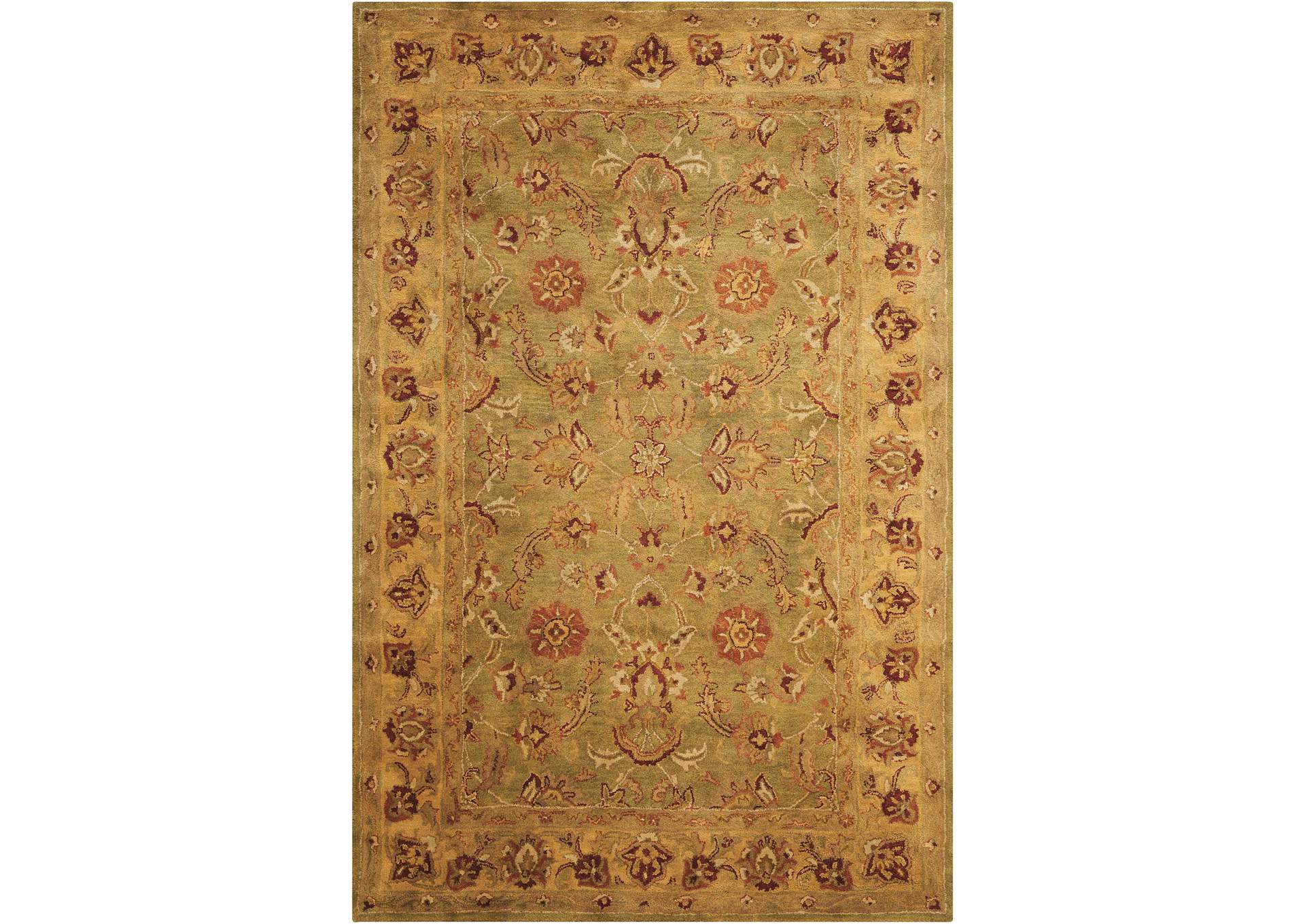 Nourison Jaipur JA12 Green Multicolor 8'x10' Rug,Nourison