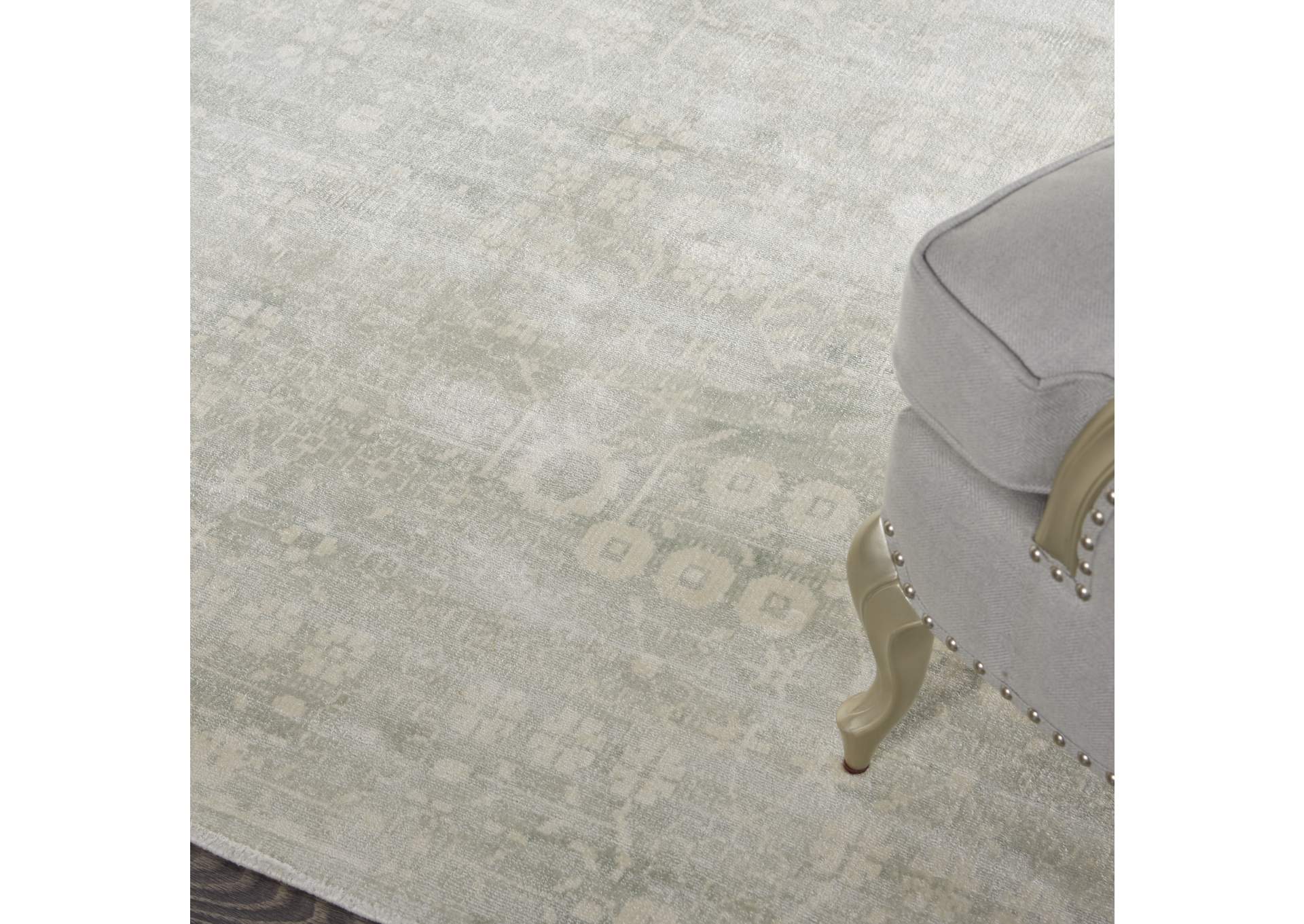kathy ireland Home Desert Skies DSK02 Silver 8'x11' Oversized Rug,Nourison