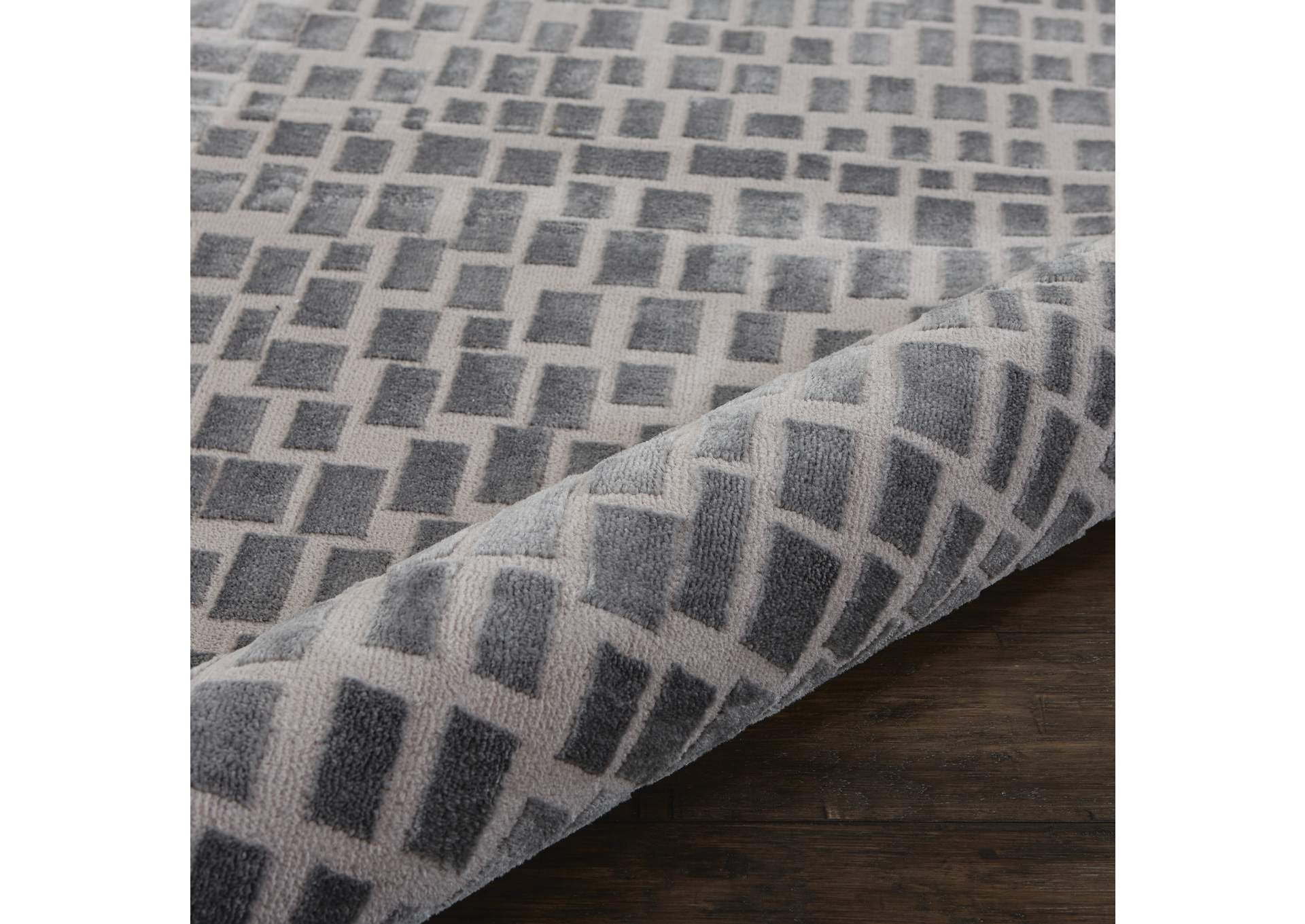 Nourison Urban Chic URC03 Grey 9'x12' Oversized Rug,Nourison