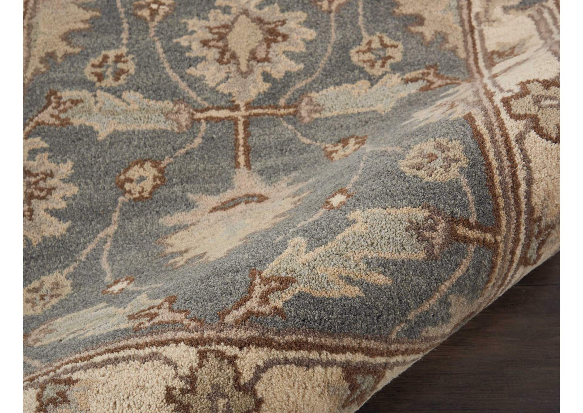 Nourison India House 10' Runner Blue Area Rug,Nourison