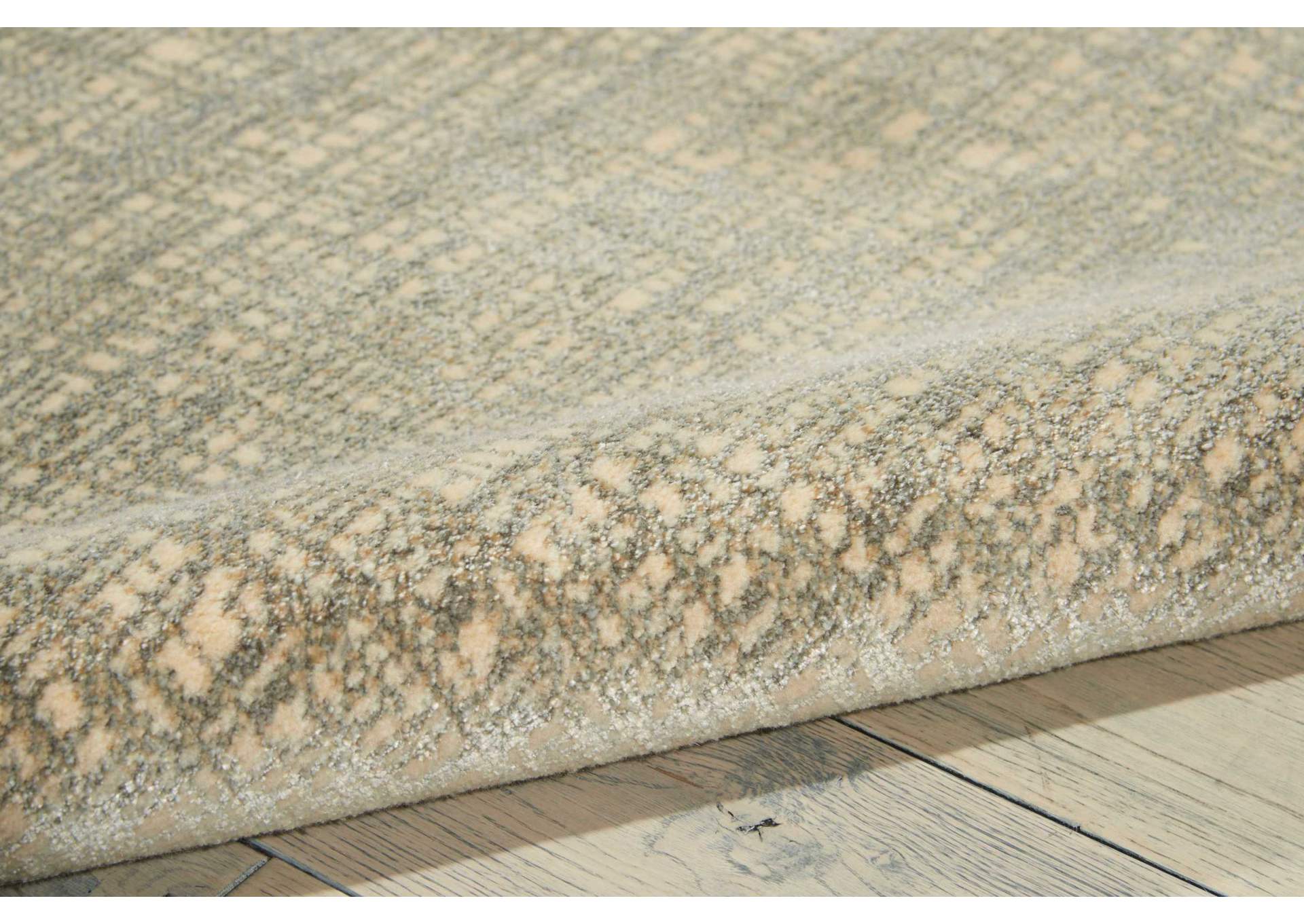 Nourison Starlight STA02 Grey 8' Runner Hallway Rug,Nourison