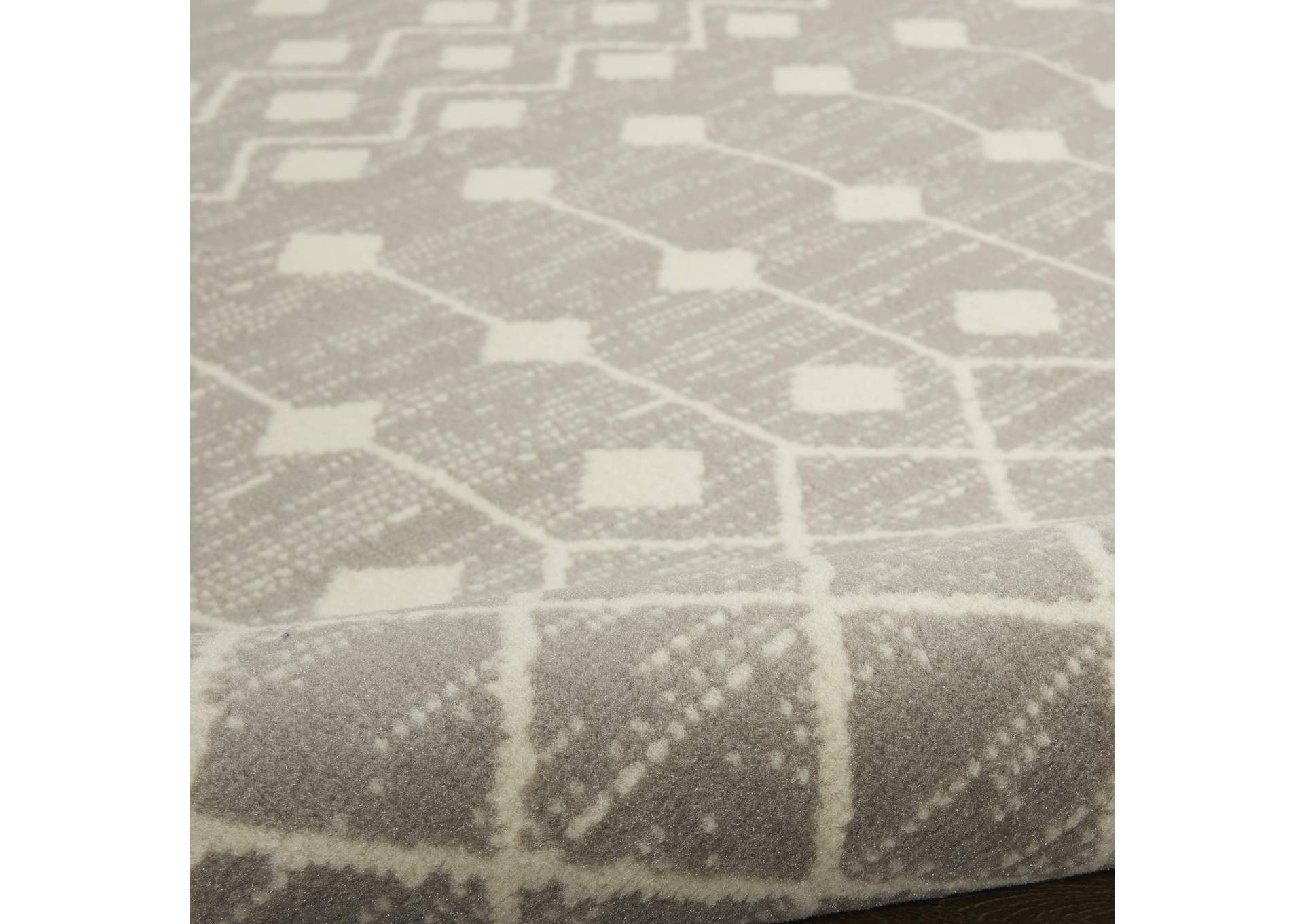 Nourison Grafix 5'x7' Grey Area Rug,Nourison