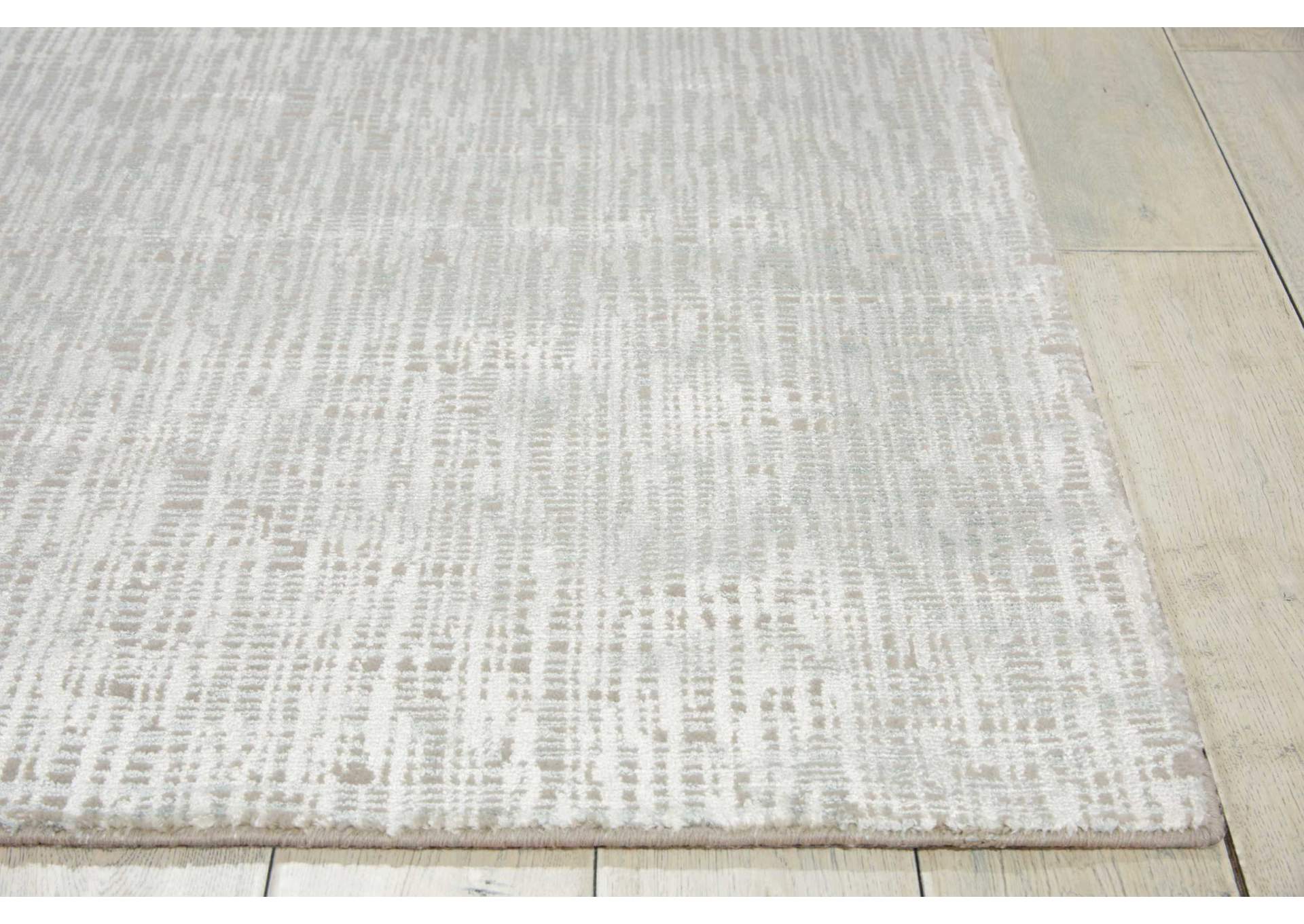 Nourison Starlight STA02 Grey 8' Runner Hallway Rug,Nourison