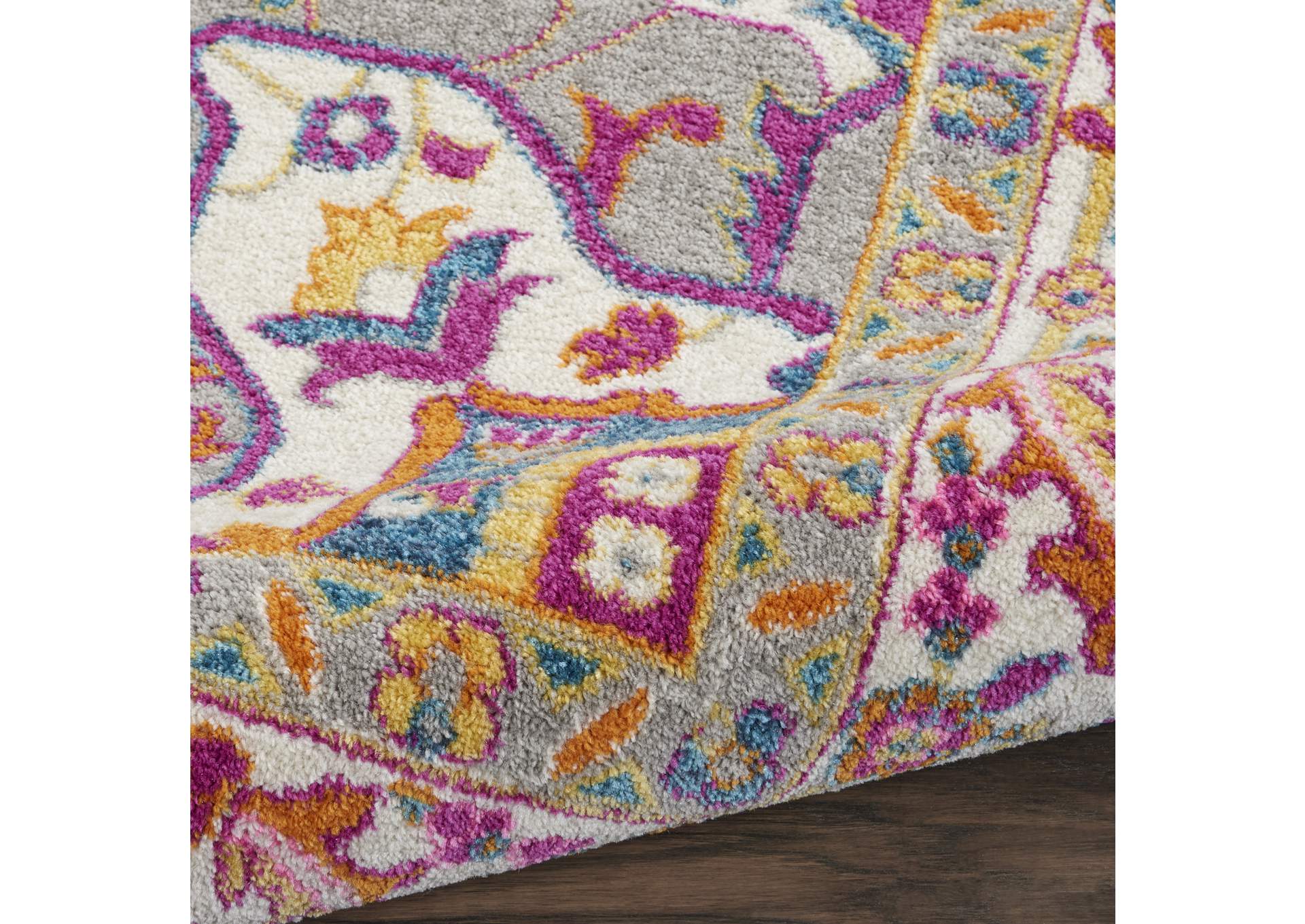 Nourison Passion PSN20 Teal Multicolor 7'x10' Large Rug,Nourison