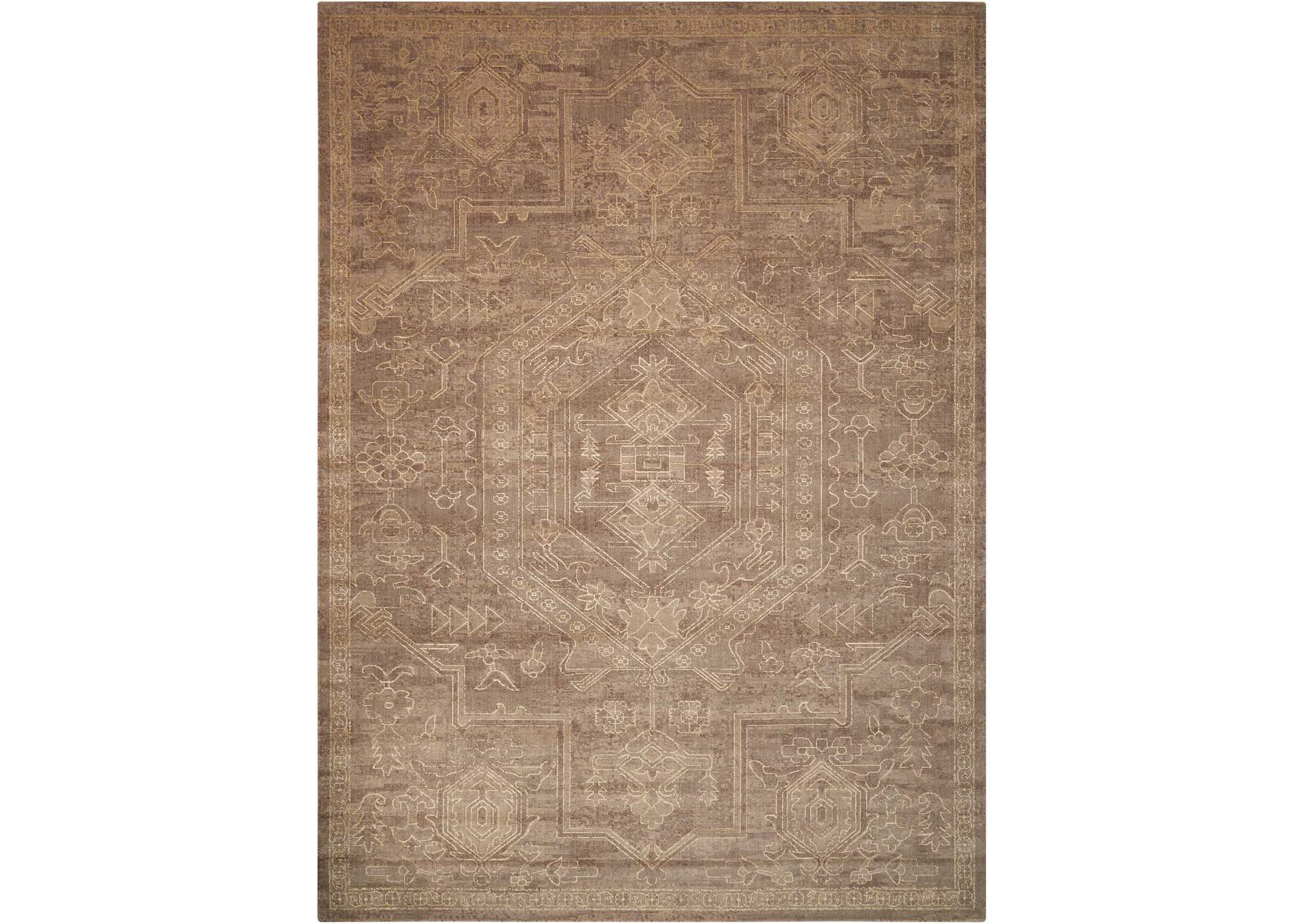 Nourison Silken Allure SLK15 Beige 12'x15' Rug,Nourison