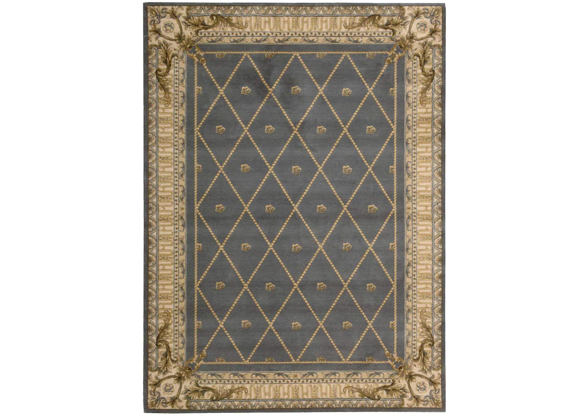 Nourison Ashton House AS03 Blue 5'x8' Area Rug,Nourison