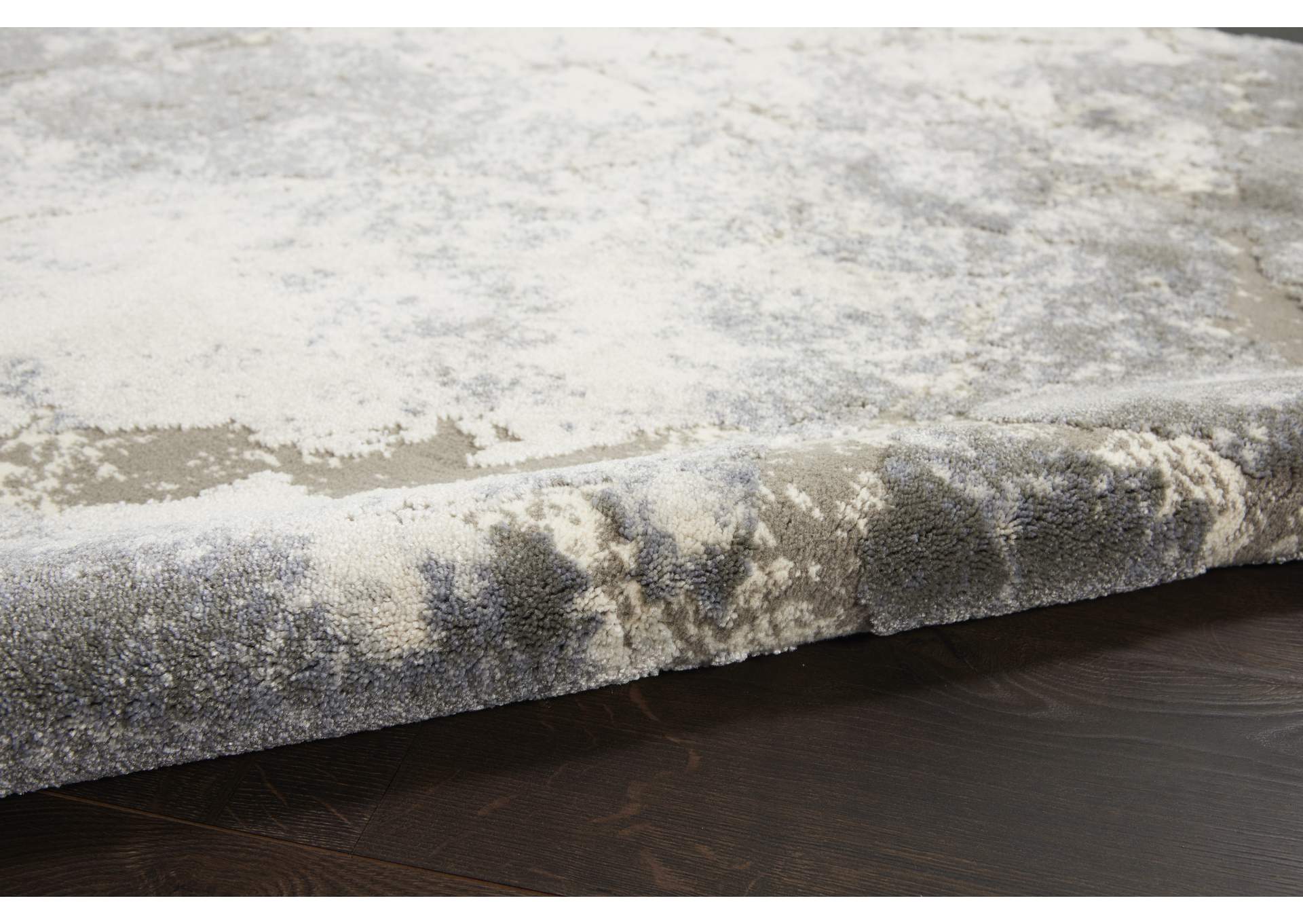 kathy ireland Home Sahara KI394 Grey and White 4'x6' Area Rug,Nourison