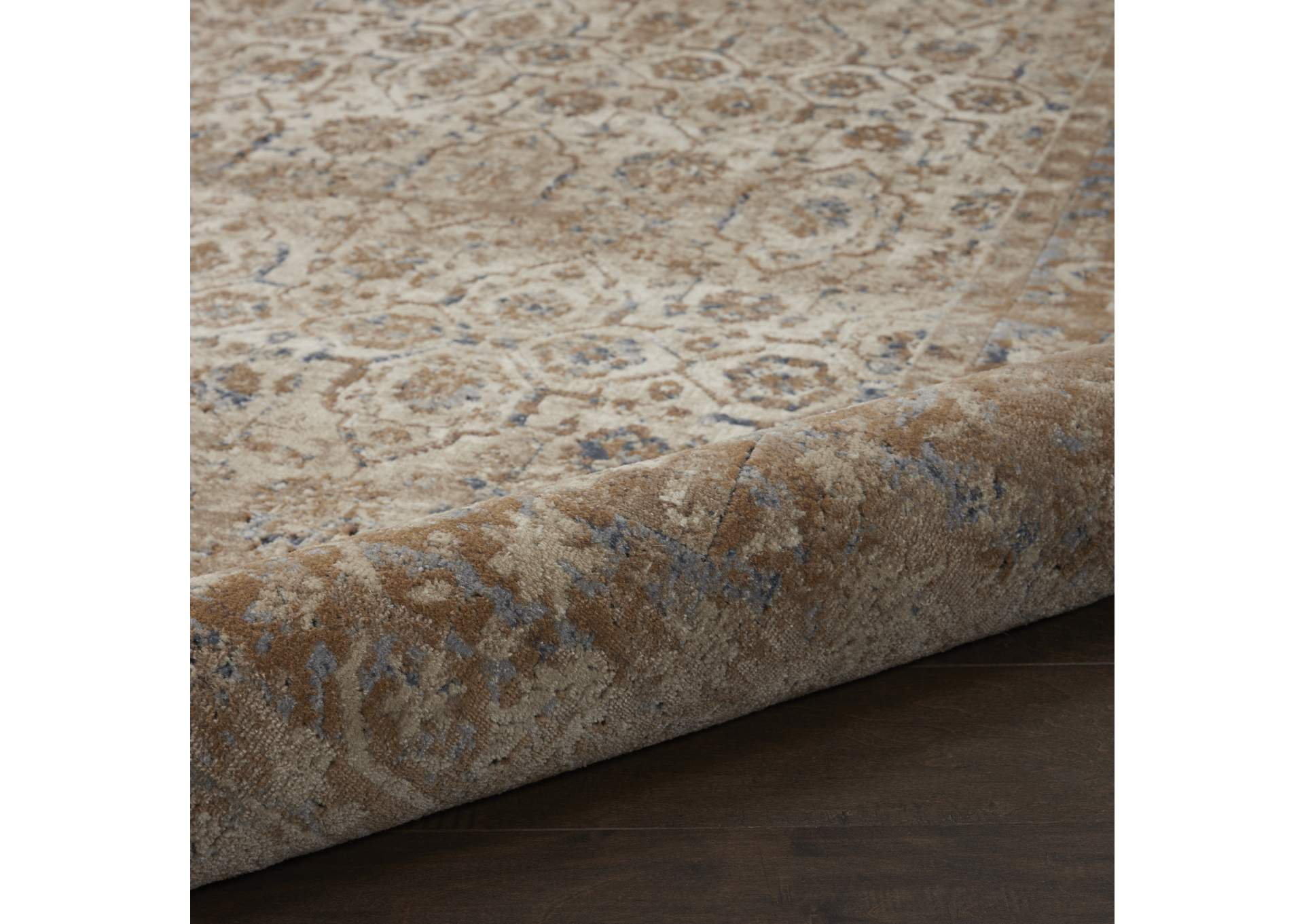 kathy ireland Home Malta MAI04 Beige 4'x6' Area Rug,Nourison
